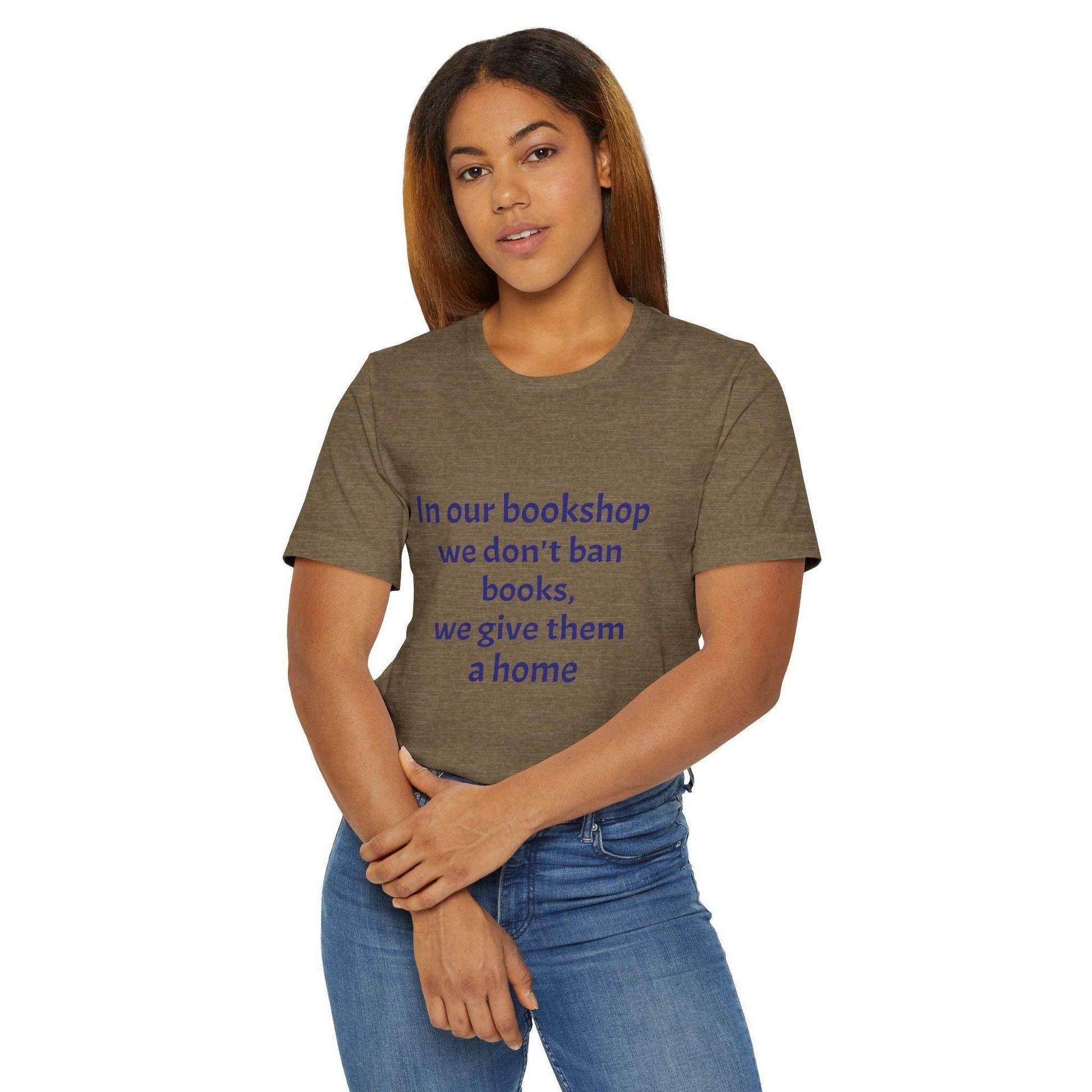 Inspirational Unisex Jersey T-Shirt - In our bookshop Vibe - The Dreamer's Bookshop.