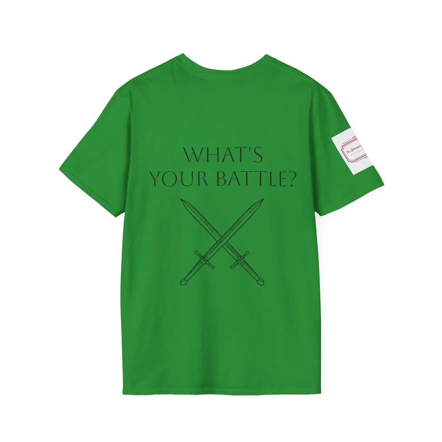 Anxiety Warrior Unisex Softstyle T-Shirt - Empowering Battle Against Mental Health - The Dreamer's Bookshop.