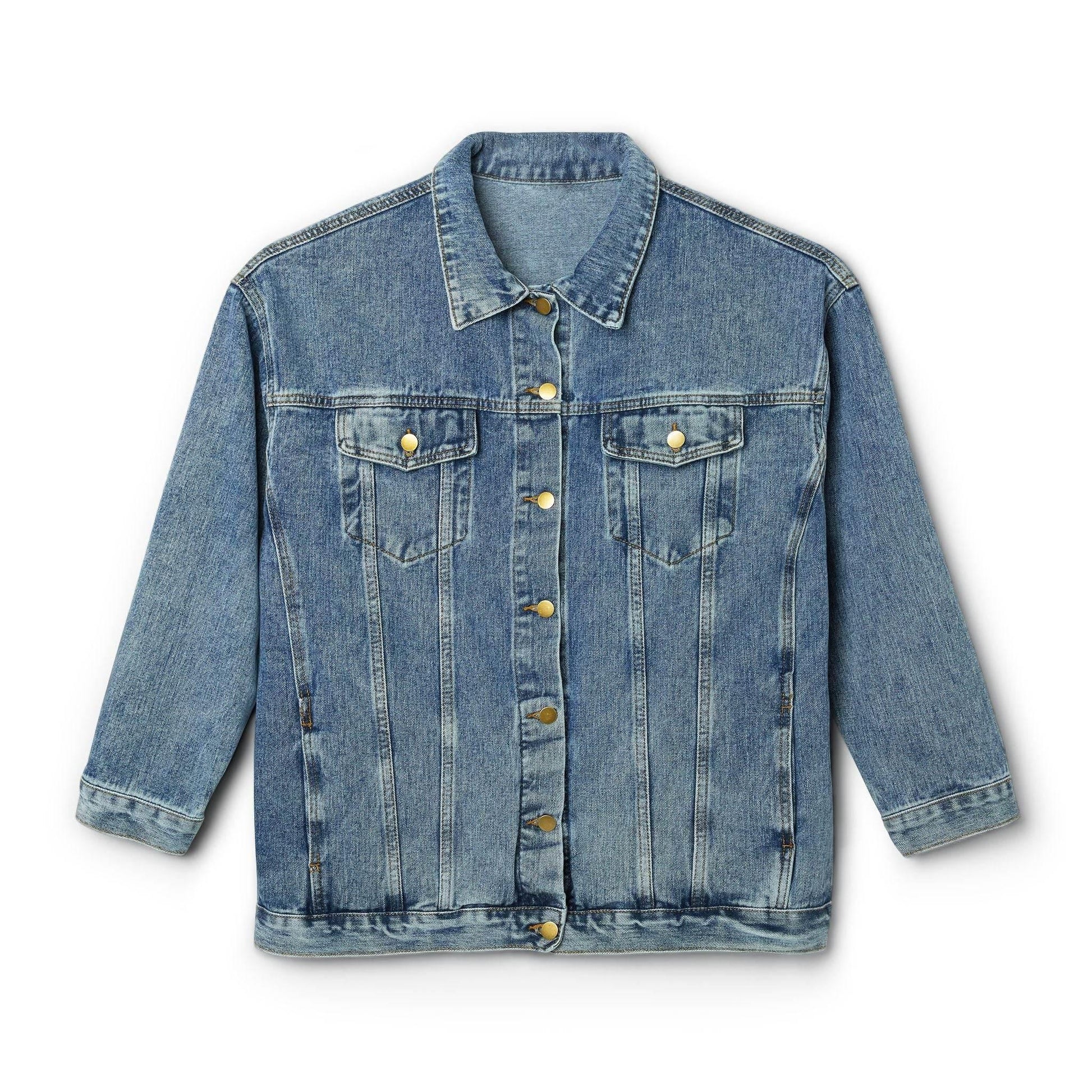 Women’s Denim Jacket with Inspirational Quote - Perfect Summer Layering - The Dreamer's Bookshop.