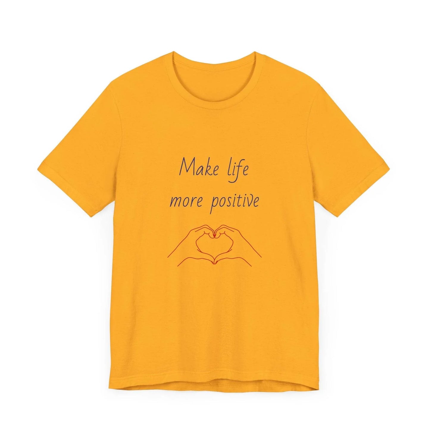 Positive Vibes Unisex Short Sleeve Tee - Make Life More Positive - The Dreamer's Bookshop.
