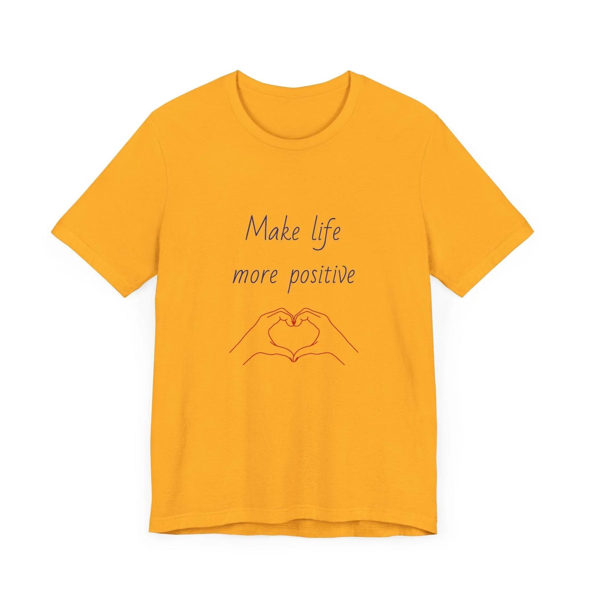 Positive Vibes Unisex Short Sleeve Tee - Make Life More Positive - The Dreamer's Bookshop.