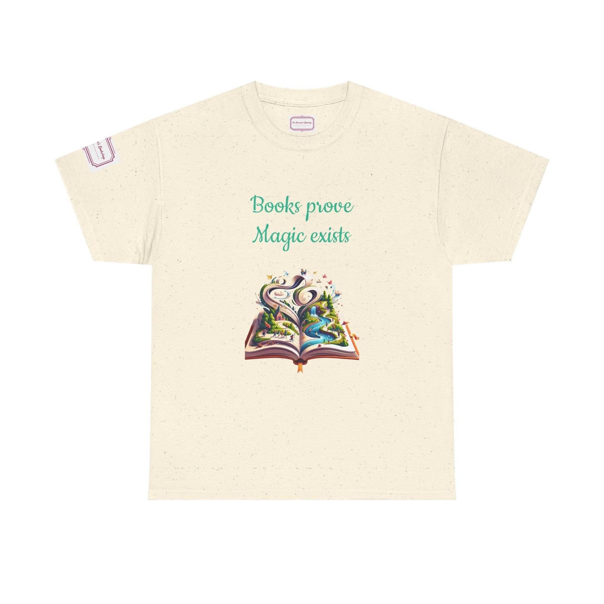 Magic exists - Unisex Heavy Cotton Tee - Perfect for Book Lovers - The Dreamer's Bookshop.