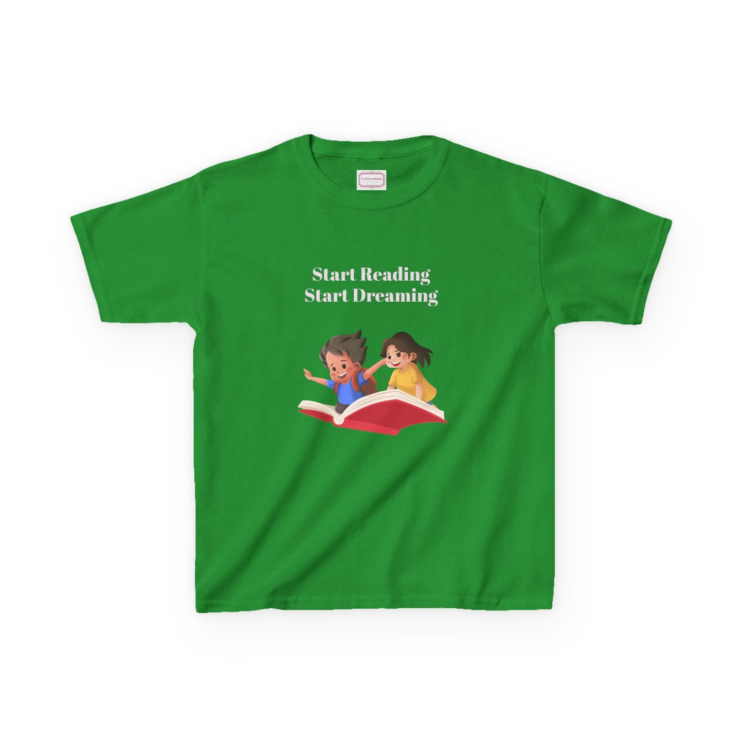 US (Ww) Kids Heavy Cotton™ Tee - Start Reading Start Dreaming Shirt