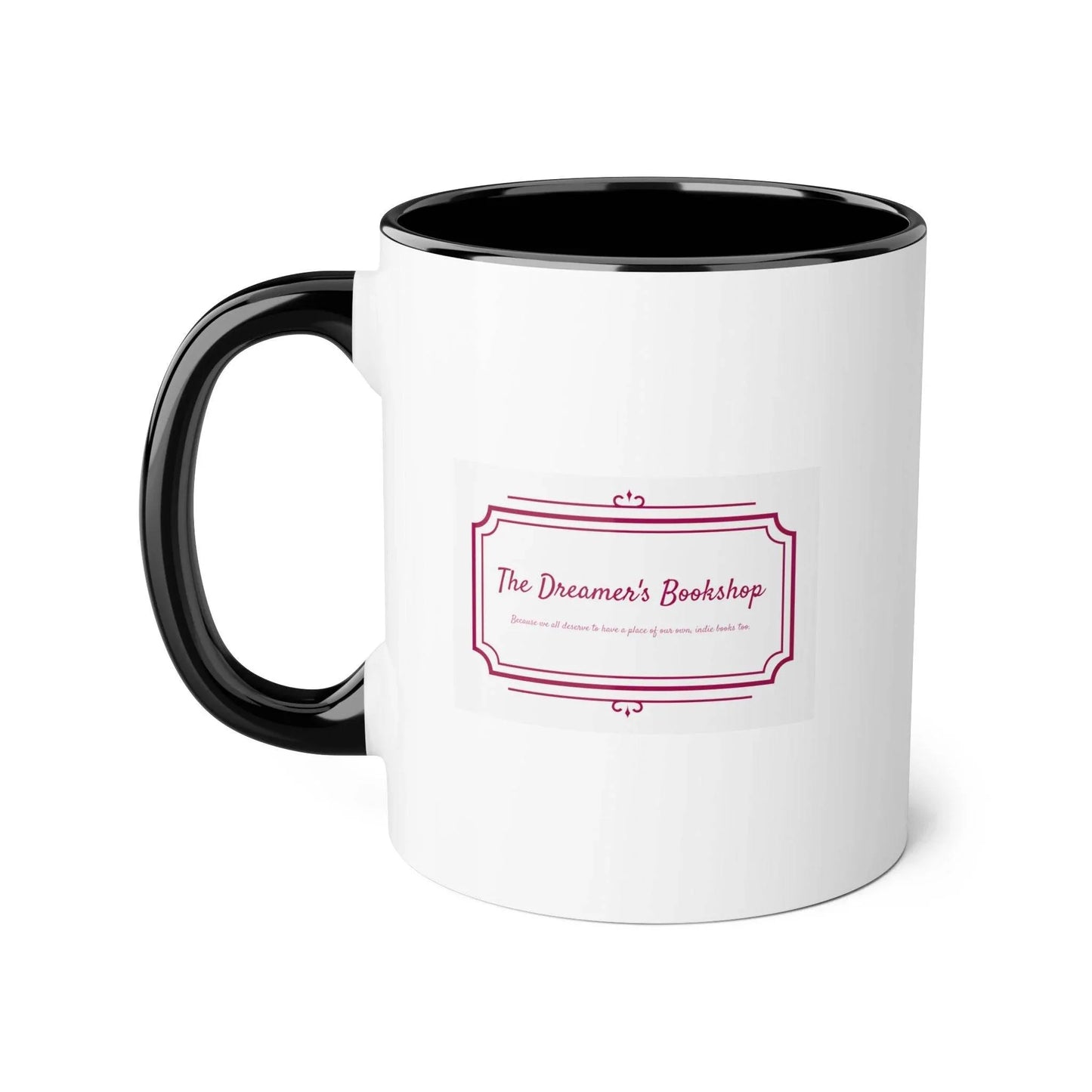Dreamer's Bookshop Accent Mug - 11oz Coffee Cup for Readers & Book Lovers - The Dreamer's Bookshop.