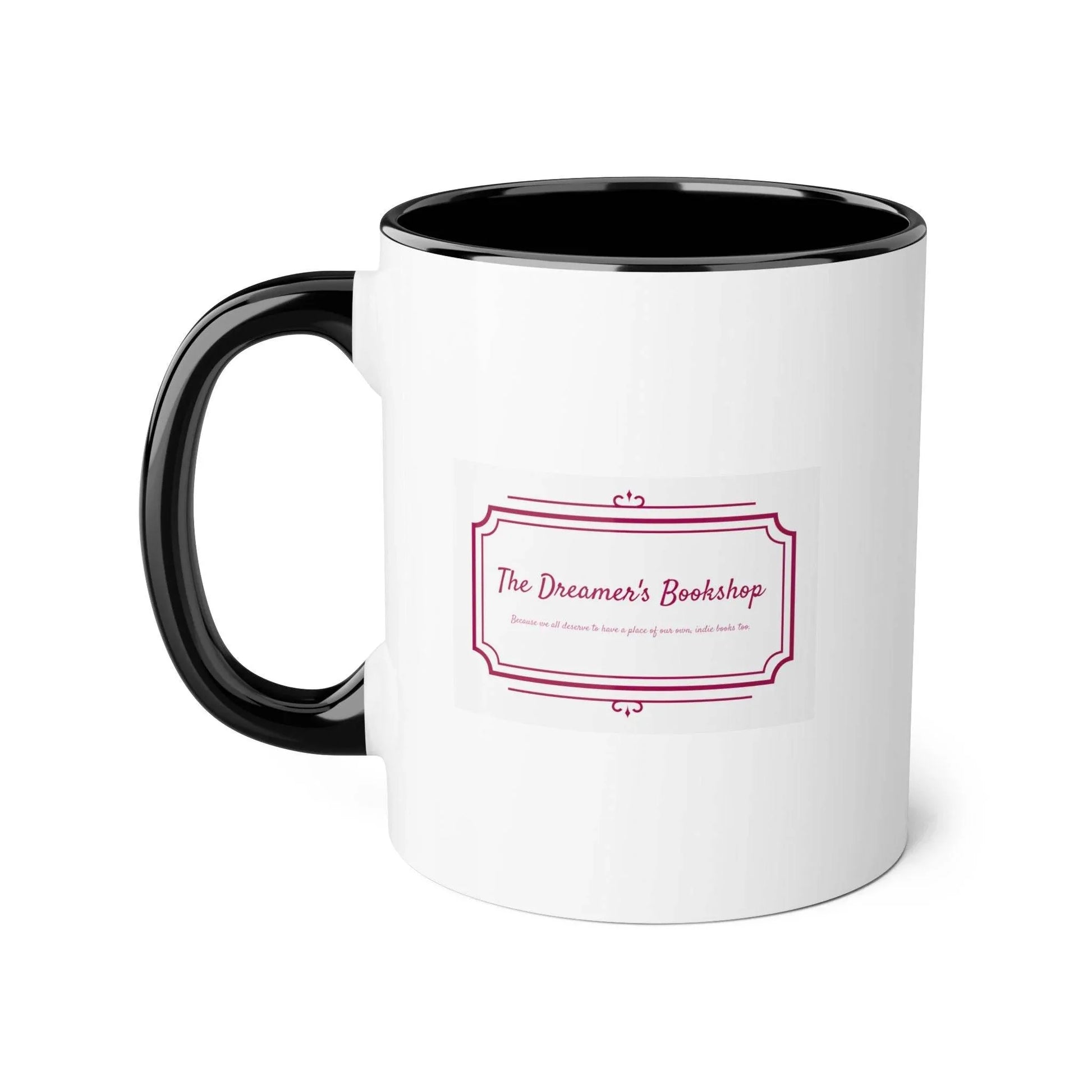 Dreamer's Bookshop Accent Mug - 11oz Coffee Cup for Readers & Book Lovers - The Dreamer's Bookshop.