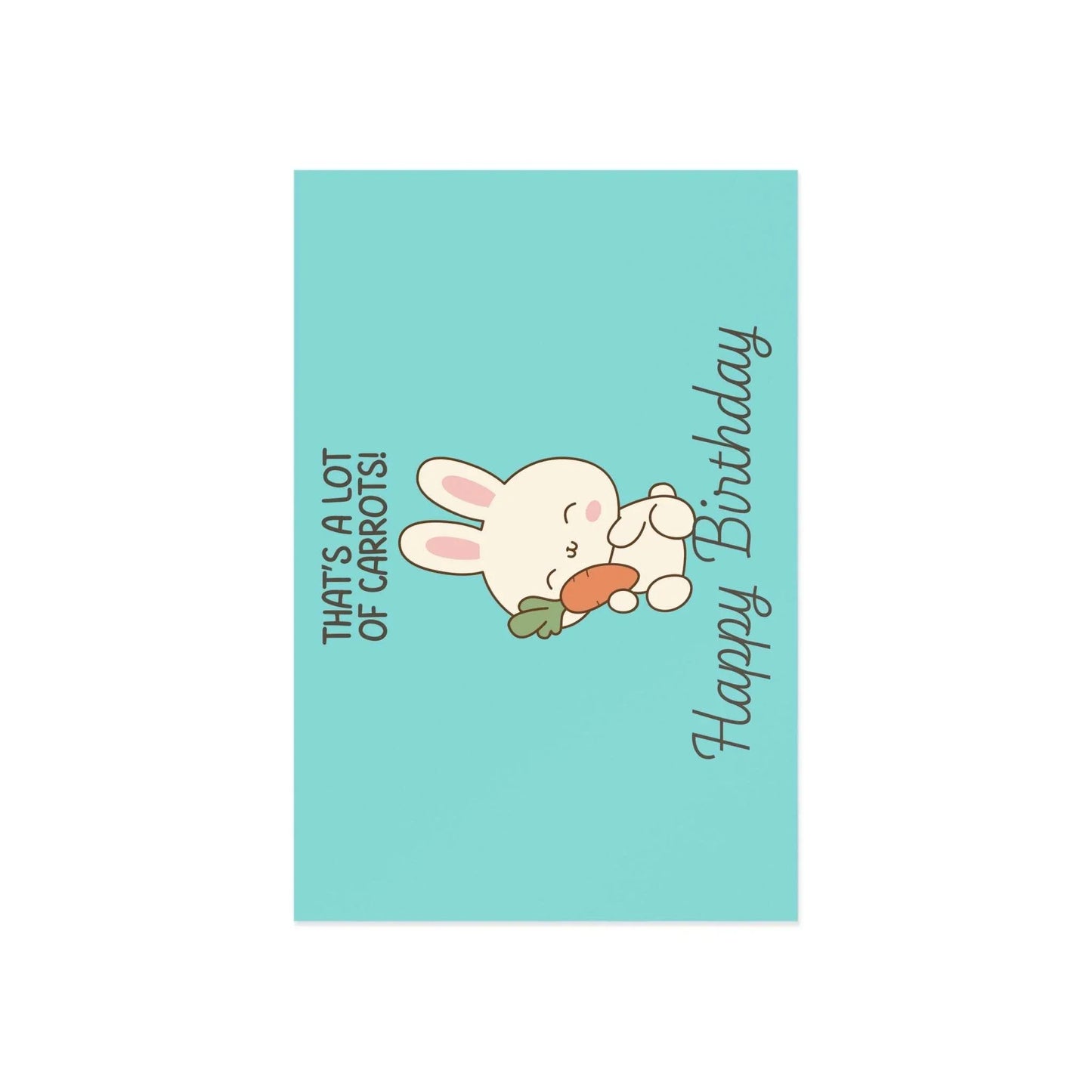 The Dreamer's Bookshop Cute "Lot of Carrots" Bunny Birthday Card - The Dreamer's Bookshop.