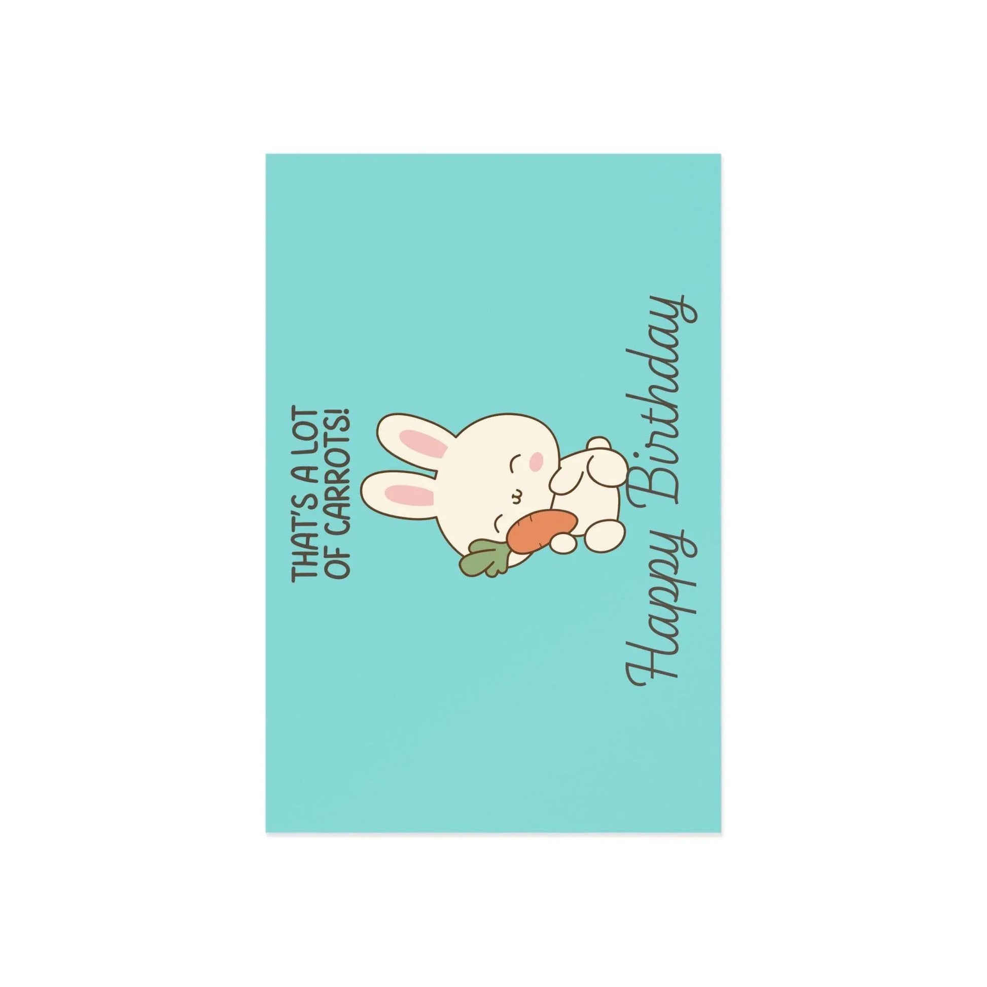 The Dreamer's Bookshop Cute "Lot of Carrots" Bunny Birthday Card - The Dreamer's Bookshop.