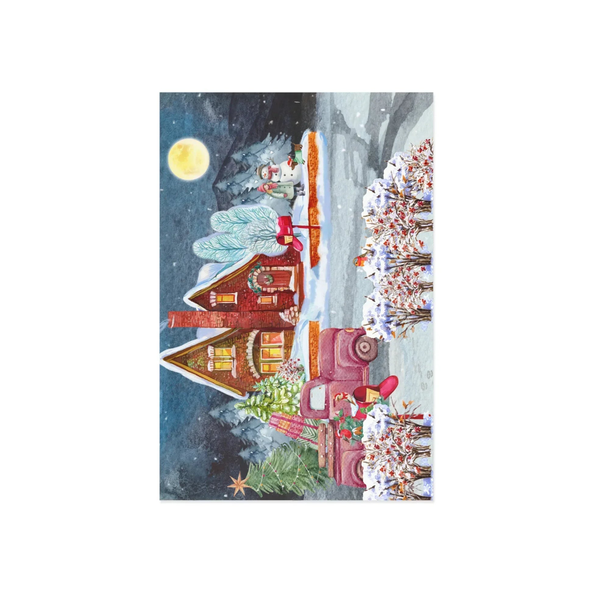 The Dreamer's Bookshop "Winter Suburbs" Christmas Card - The Dreamer's Bookshop.