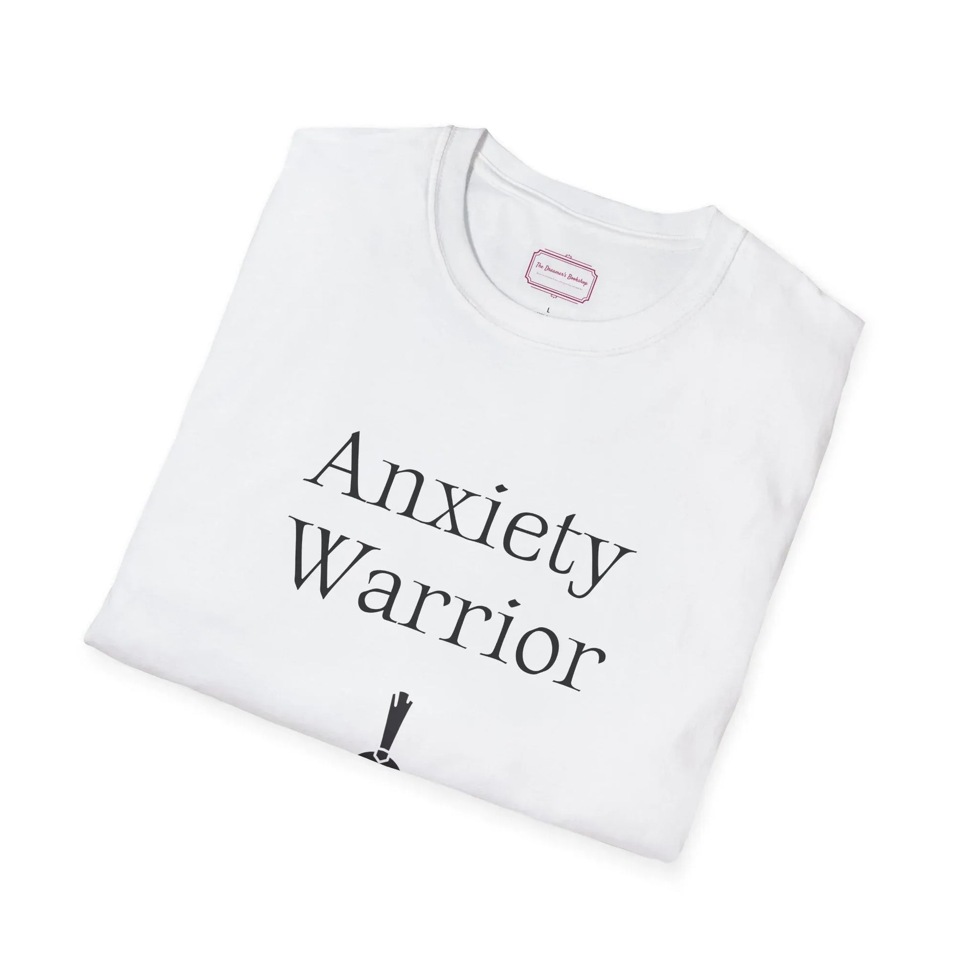 Anxiety Warrior Unisex Softstyle T-Shirt - Embrace Your Battles - The Dreamer's Bookshop.