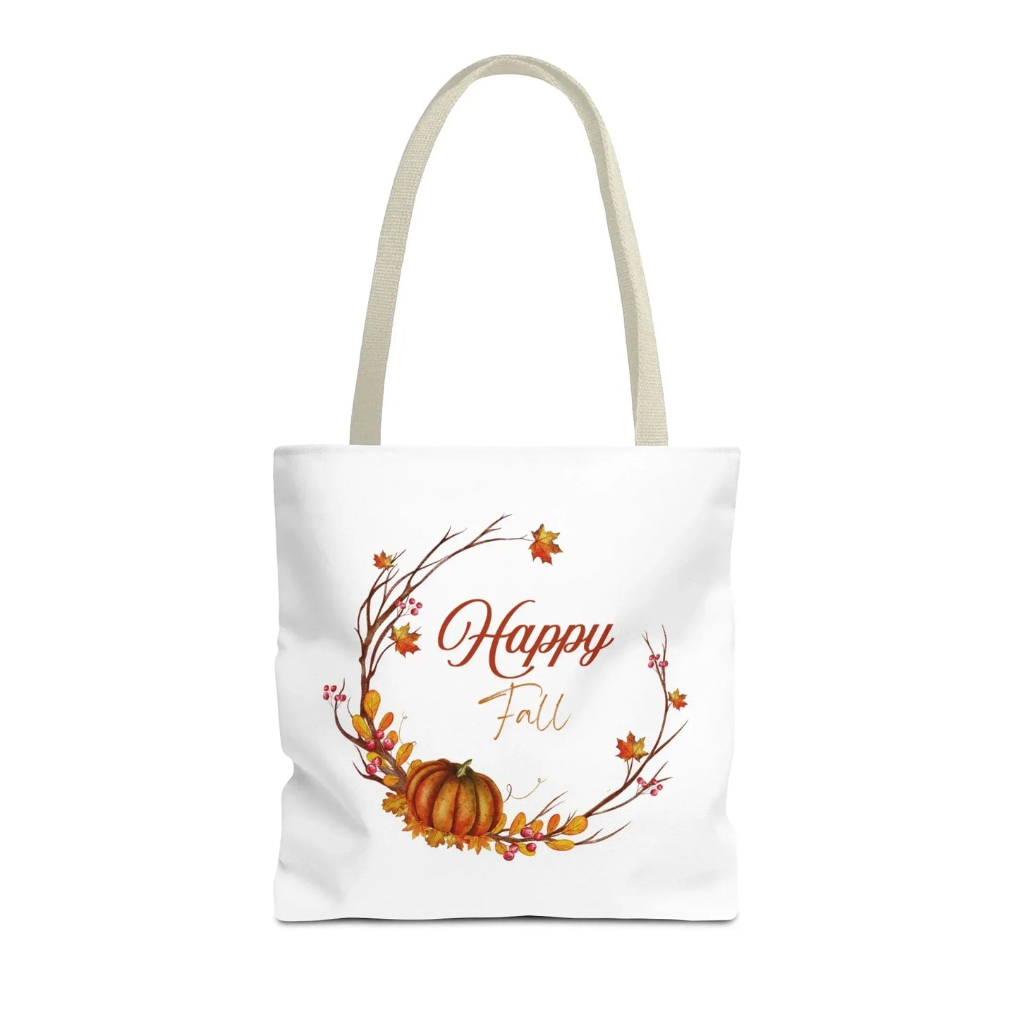 Happy Fall Tote Bag - Cozy Autumn Design - The Dreamer's Bookshop.