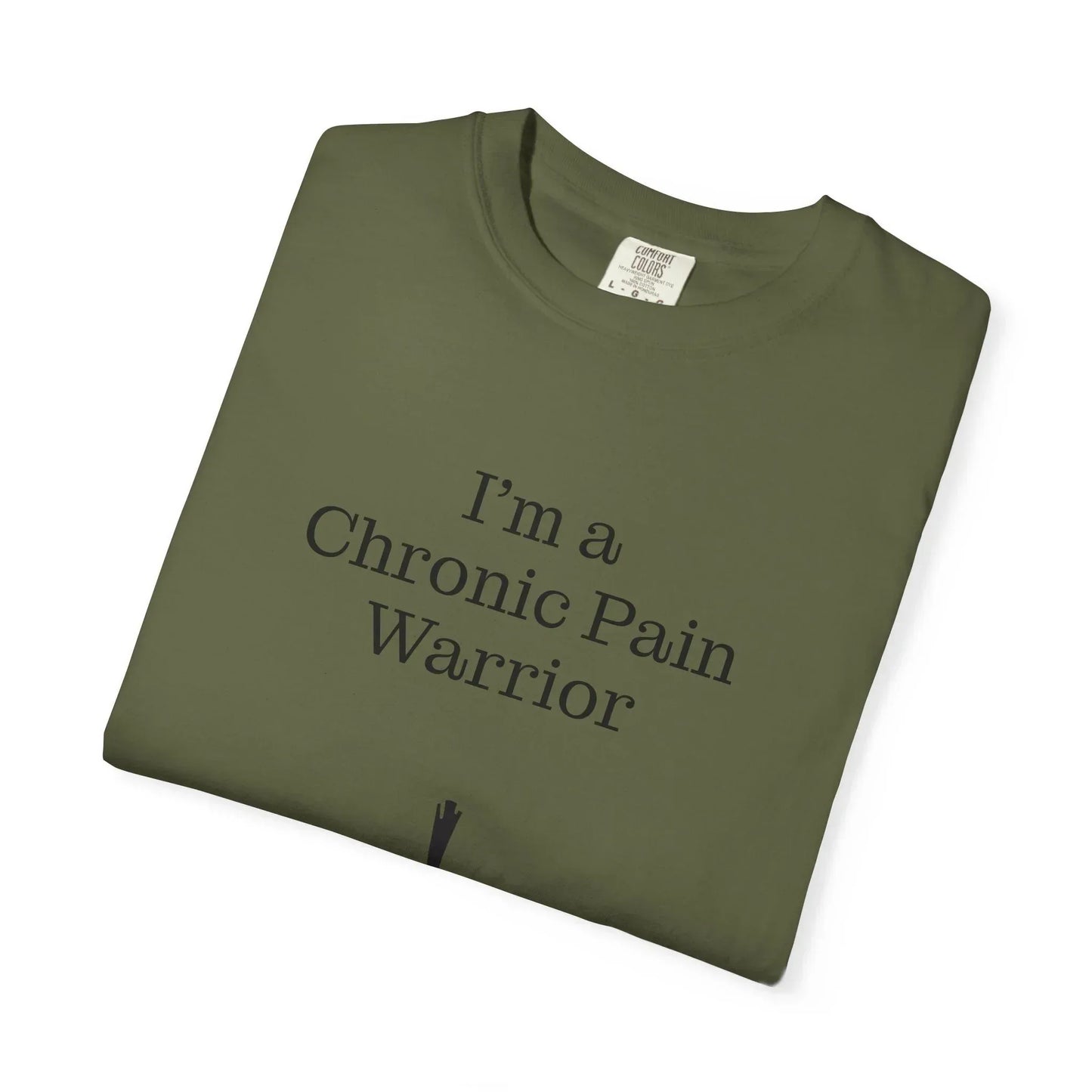 Chronic Pain Warrior Unisex Garment-Dyed T-Shirt - Empowering Supportive Apparel - The Dreamer's Bookshop.