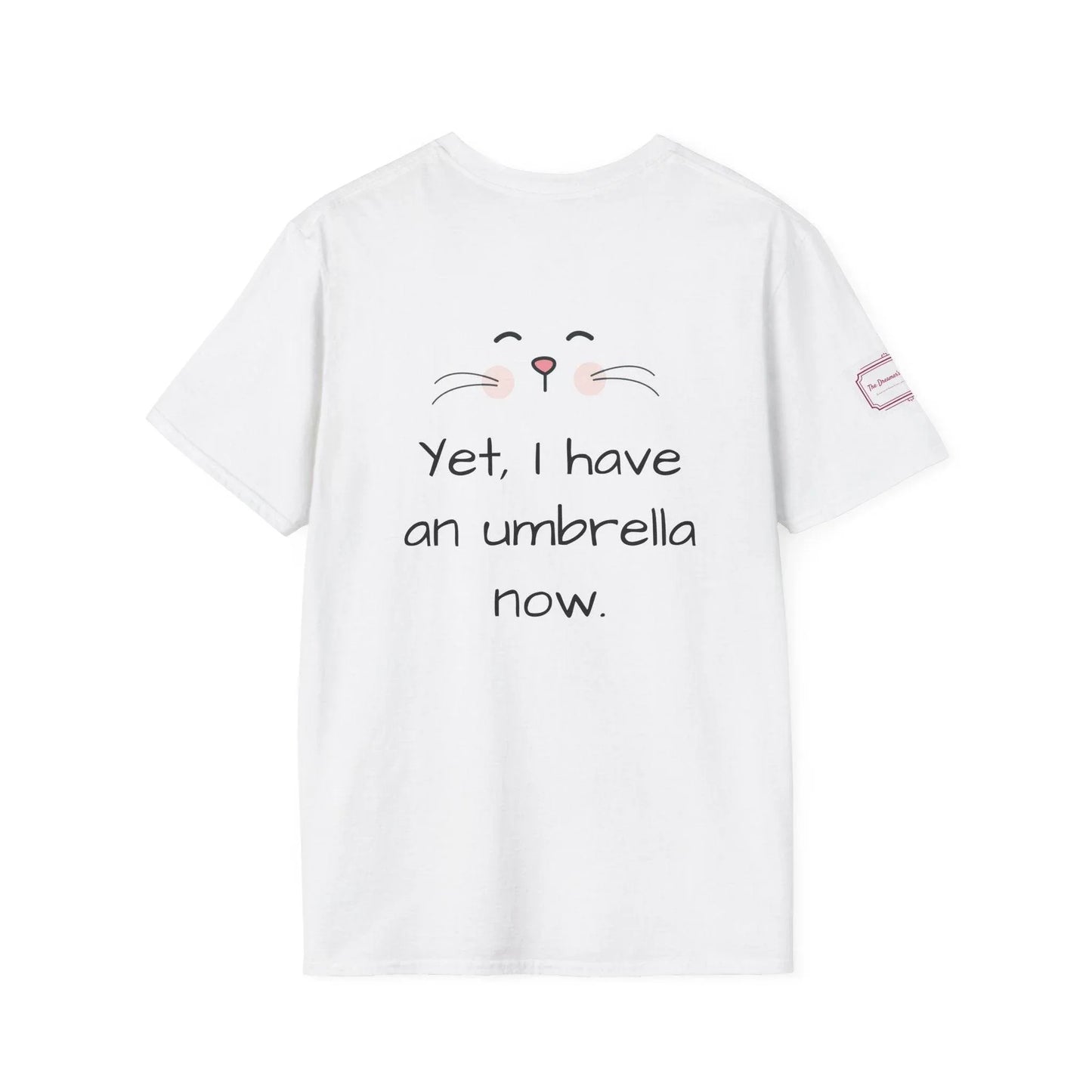 Inspirational Unisex Softstyle T-Shirt - 'Umbrella' Motivational Design - The Dreamer's Bookshop.