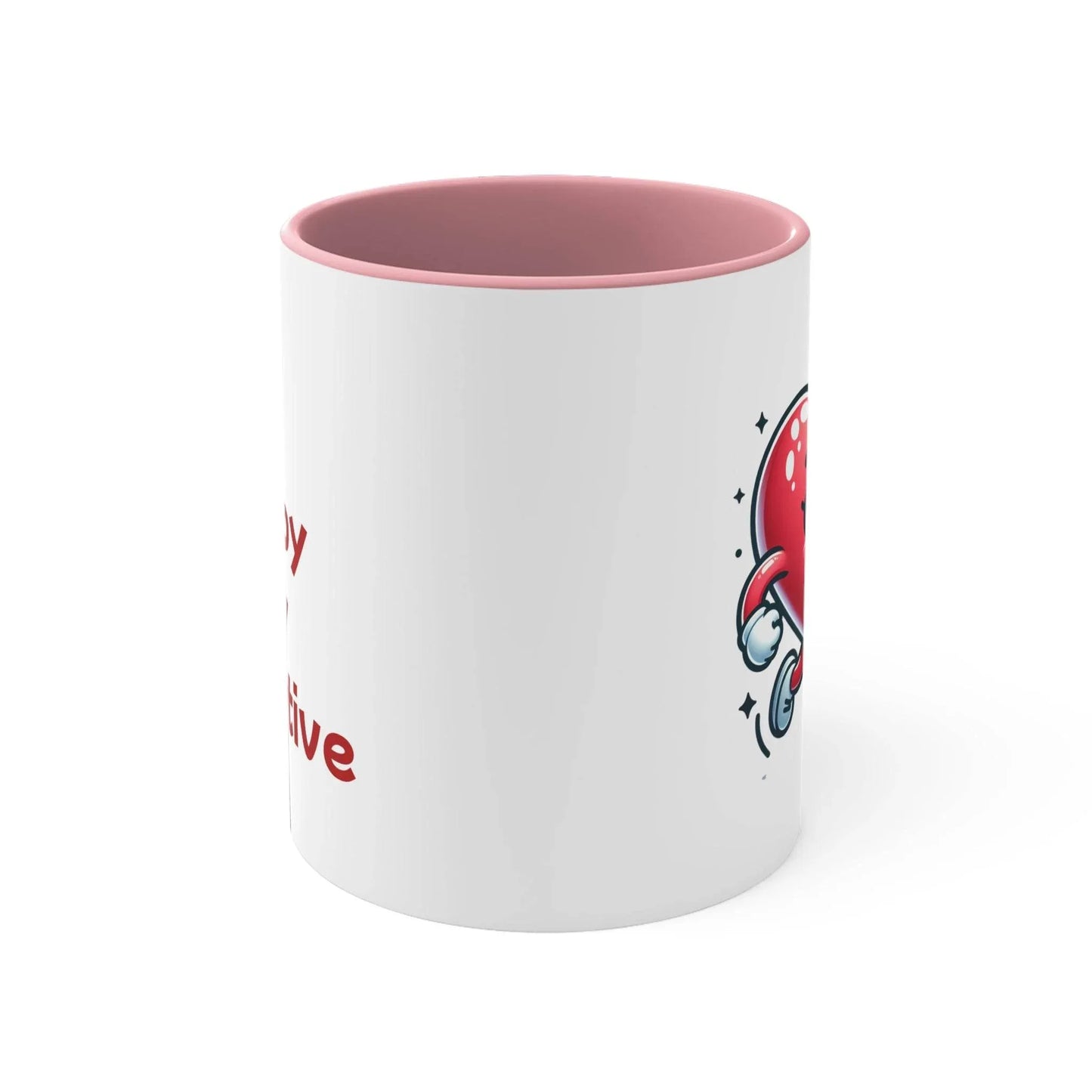 Inspirational Colorful Accent Mug - 11oz Be Happy Stay Positive - The Dreamer's Bookshop.