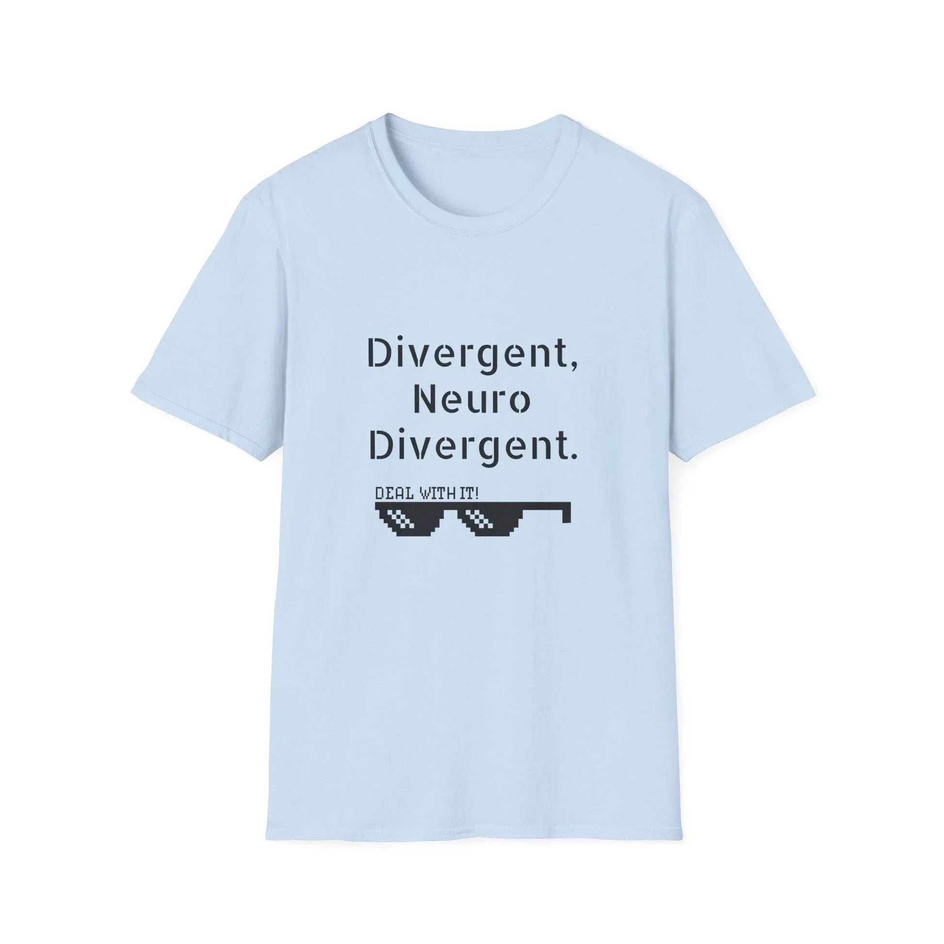 Divergent Neuro T-Shirt - Unisex Softstyle Tee for Neurodivergent Pride - The Dreamer's Bookshop.