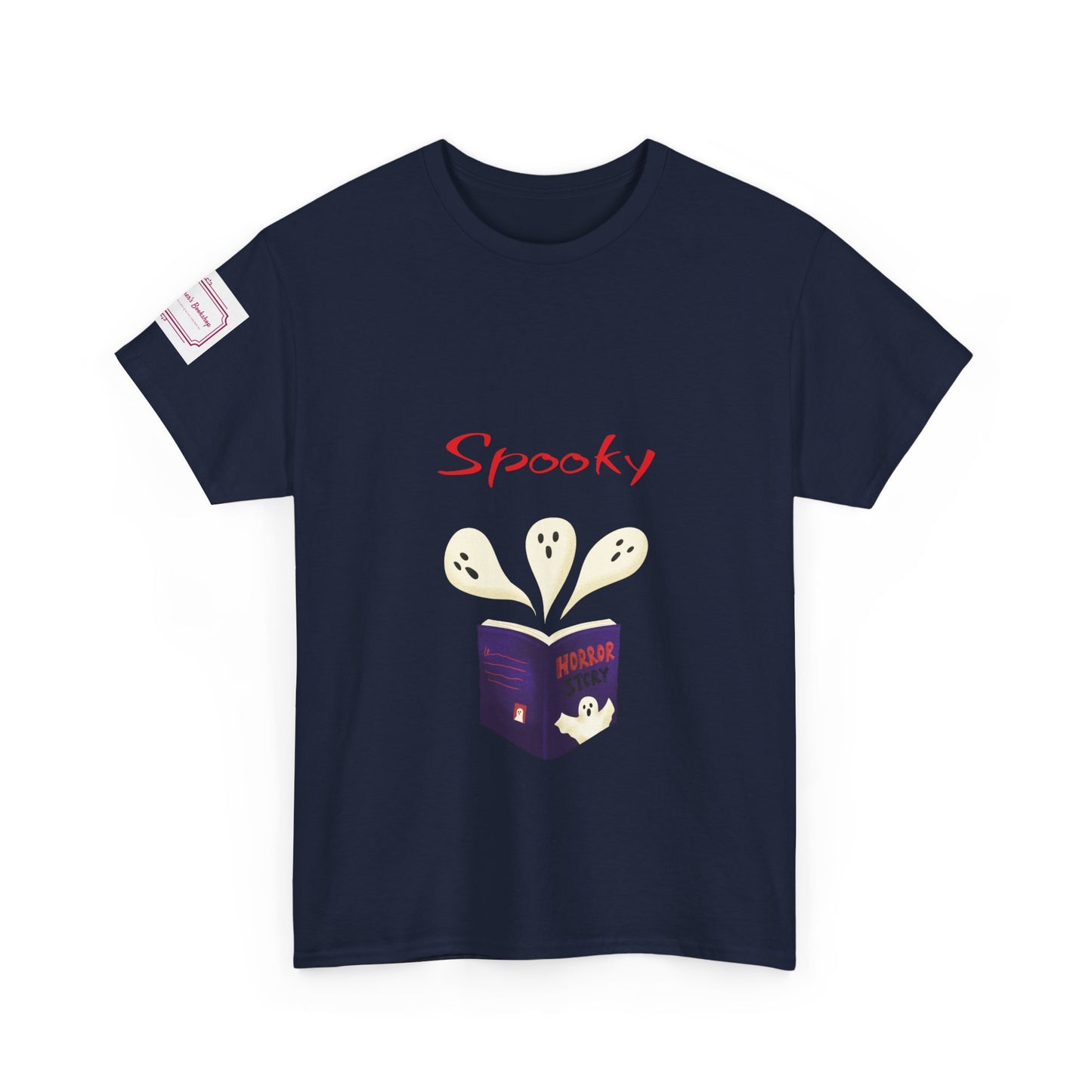 AU - Fiction - Unisex Heavy Cotton Tee - Spooky Books