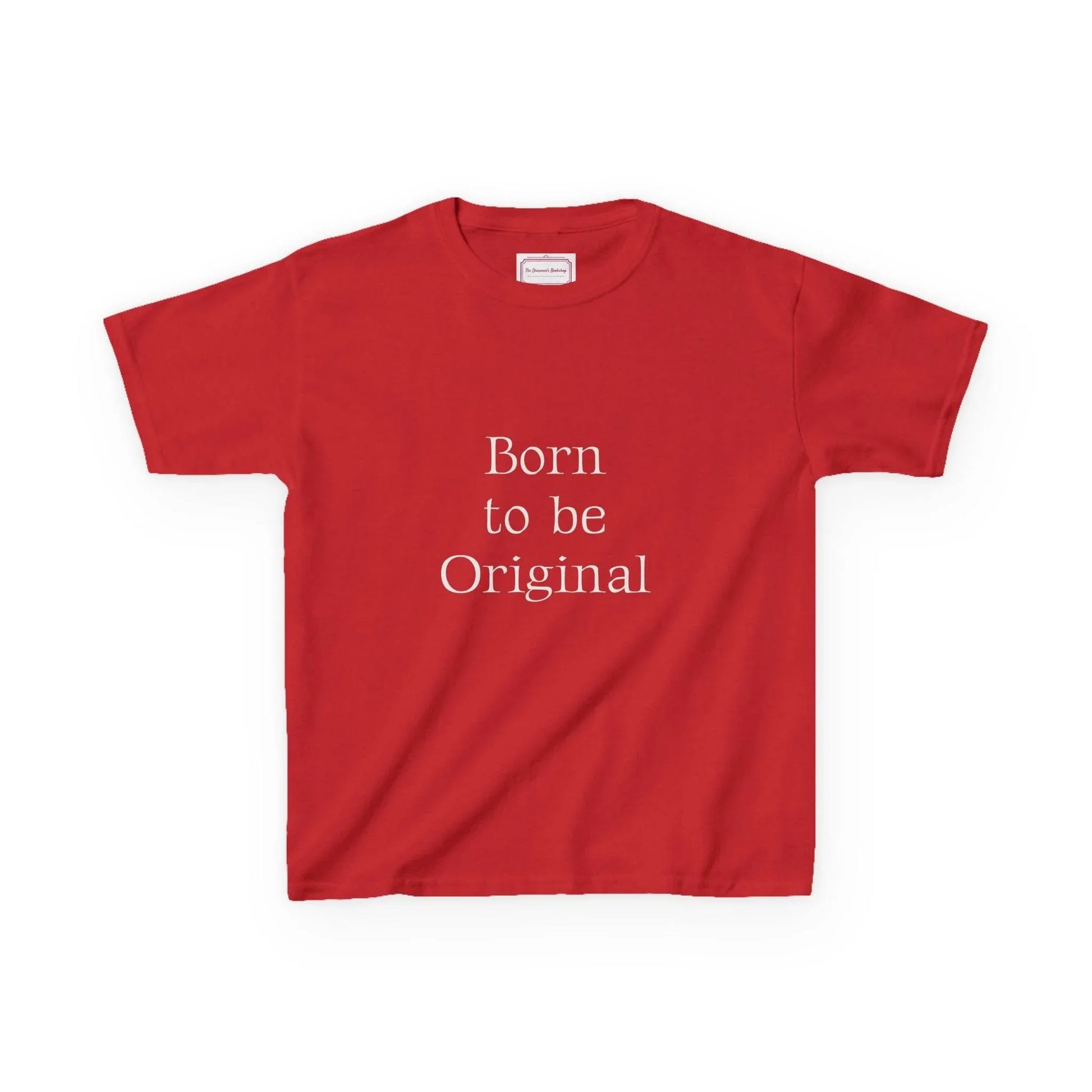 EU - Kids 'Born to be Original' Cotton Tee - Support Young Creators - The Dreamer's Bookshop.