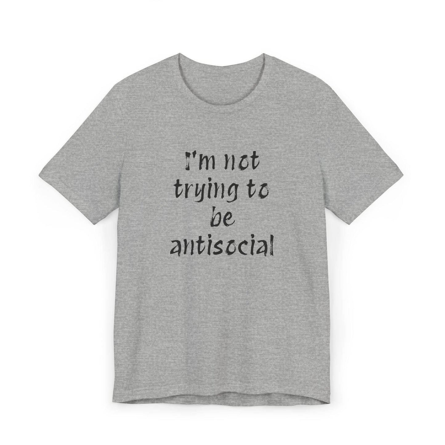 Funny Unisex Jersey T-Shirt - Anti-Social Vibe for Booktroverts - The Dreamer's Bookshop.
