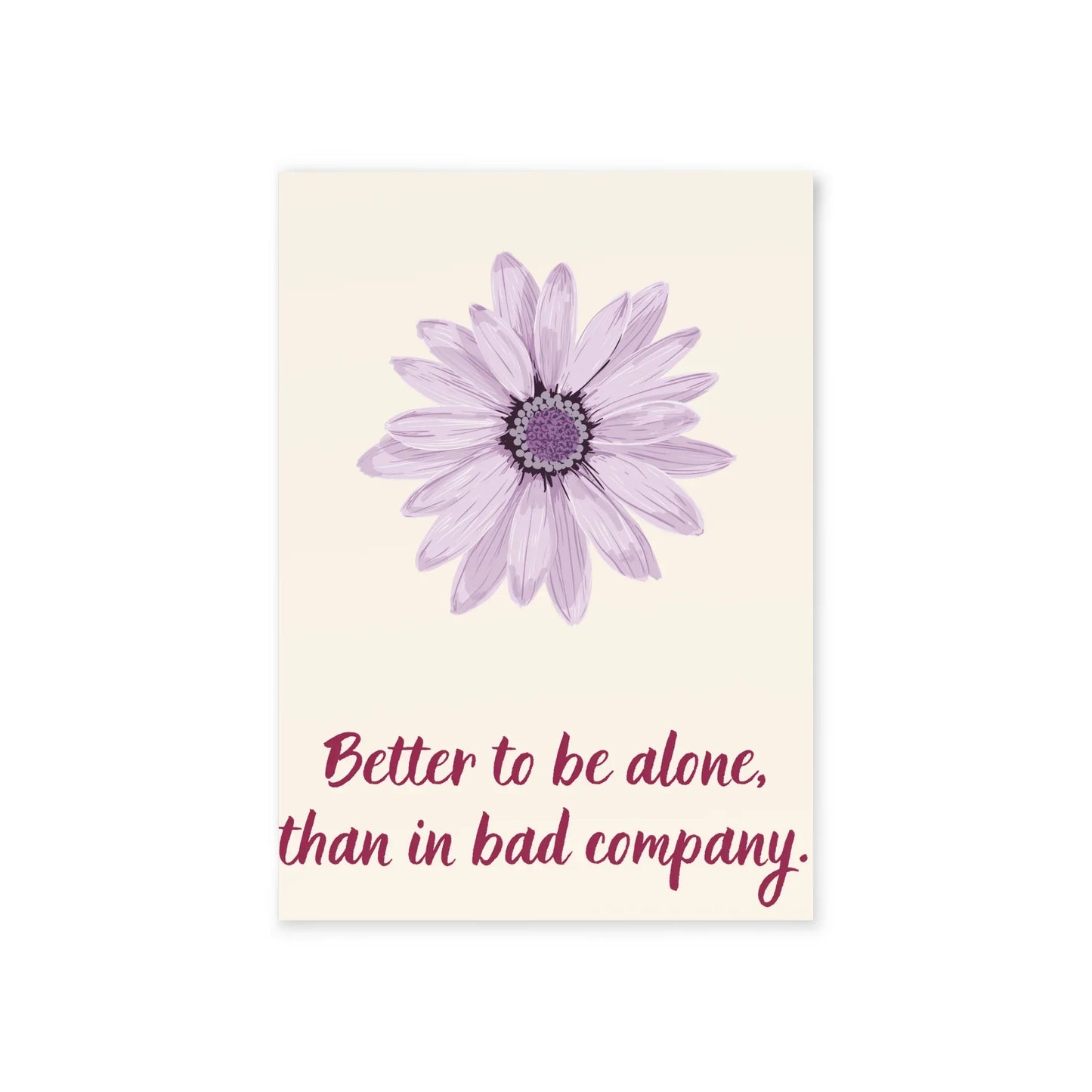 The Dreamer's Bookshop - Love Yourself Card "Better Alone" - The Dreamer's Bookshop.