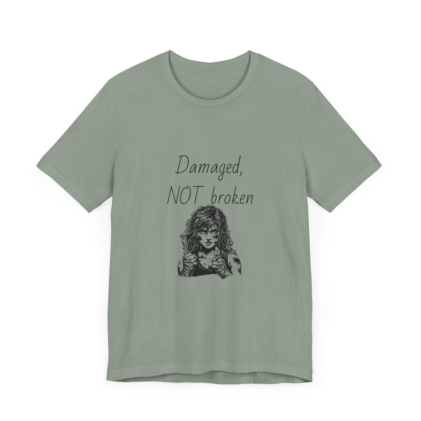 Fierce Survivor Unisex Short Sleeve Tee - Damaged, NOT broken - The Dreamer's Bookshop.