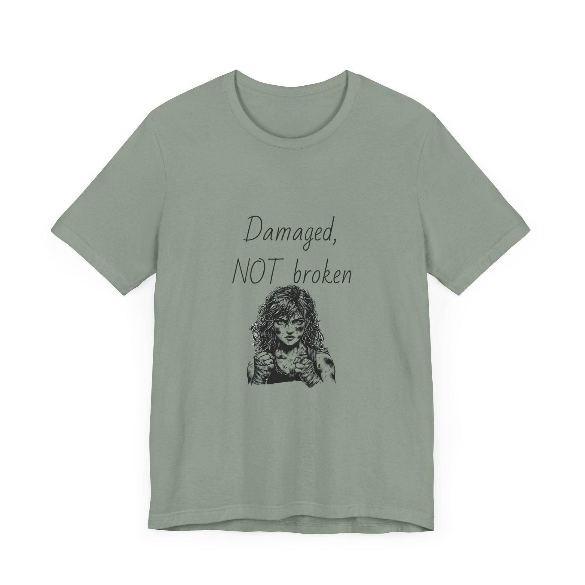 Fierce Survivor Unisex Short Sleeve Tee - Damaged, NOT broken - The Dreamer's Bookshop.
