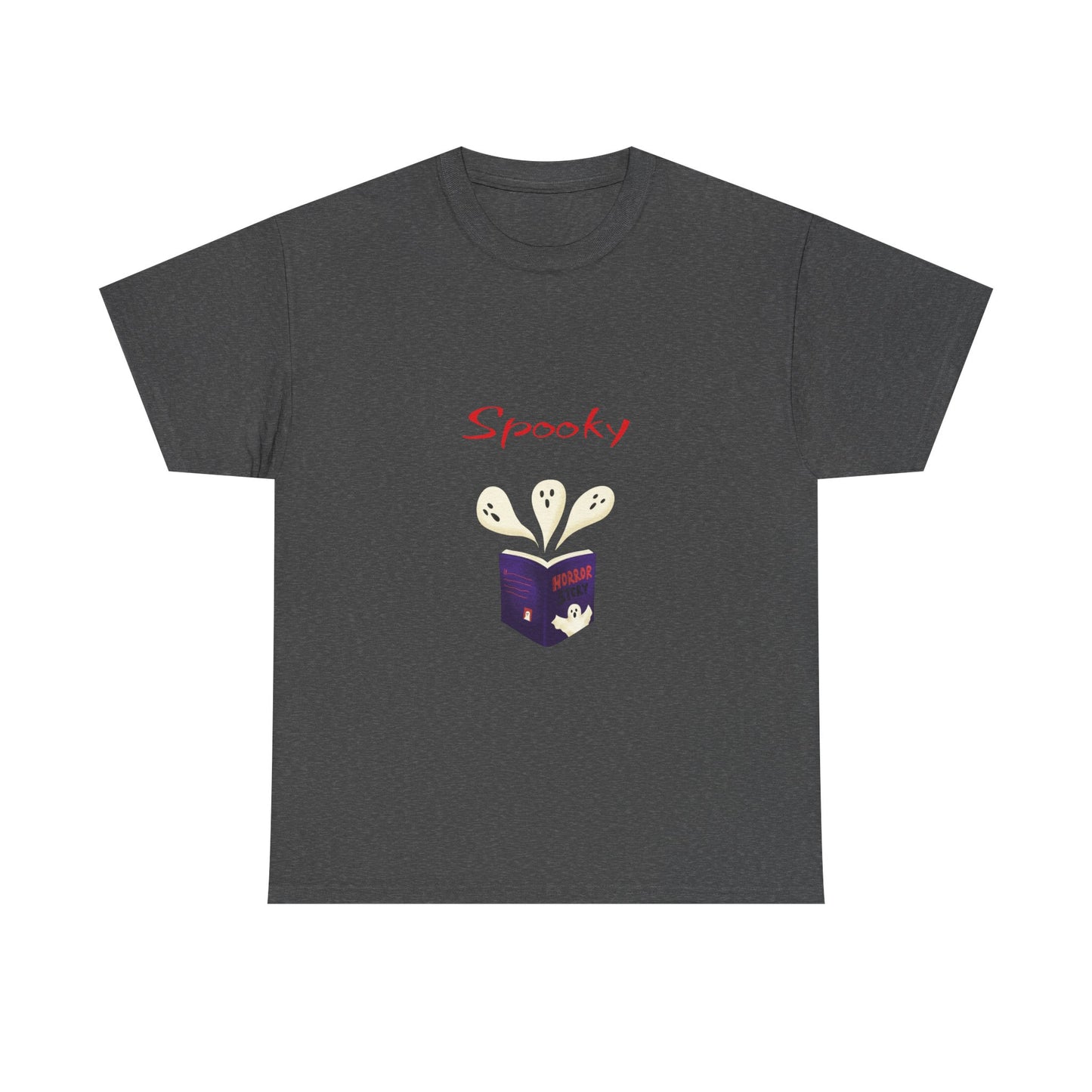 CA - Fiction -  Graphic Tee - Unisex Heavy Cotton T-Shirt Spooky Books