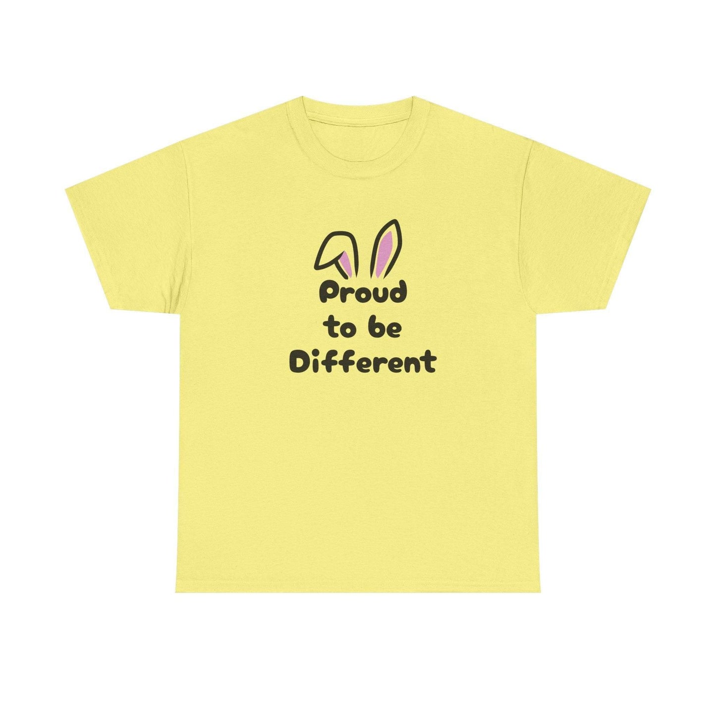 Proud to be Different Unisex Heavy Cotton Tee - Celebrate Individuality & Self-Expression - The Dreamer's Bookshop.