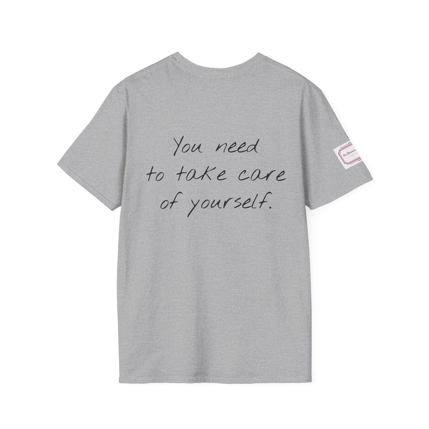 Unisex Softstyle T-Shirt - Take Care Design for Book Lovers - The Dreamer's Bookshop.