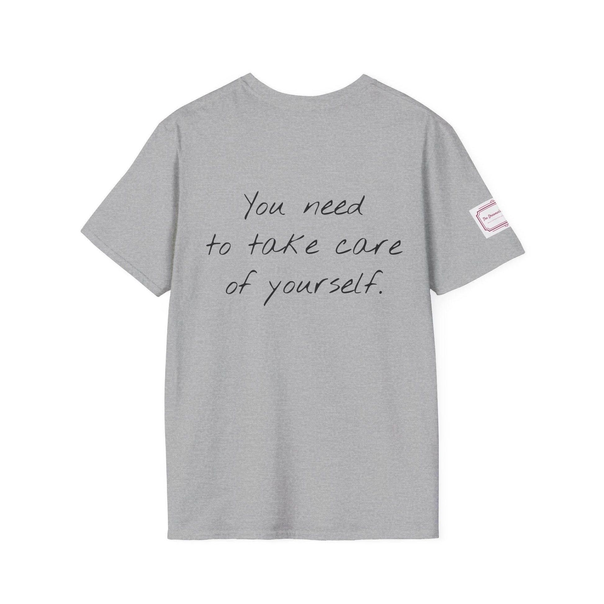 Unisex Softstyle T-Shirt - Take Care Design for Book Lovers - The Dreamer's Bookshop.
