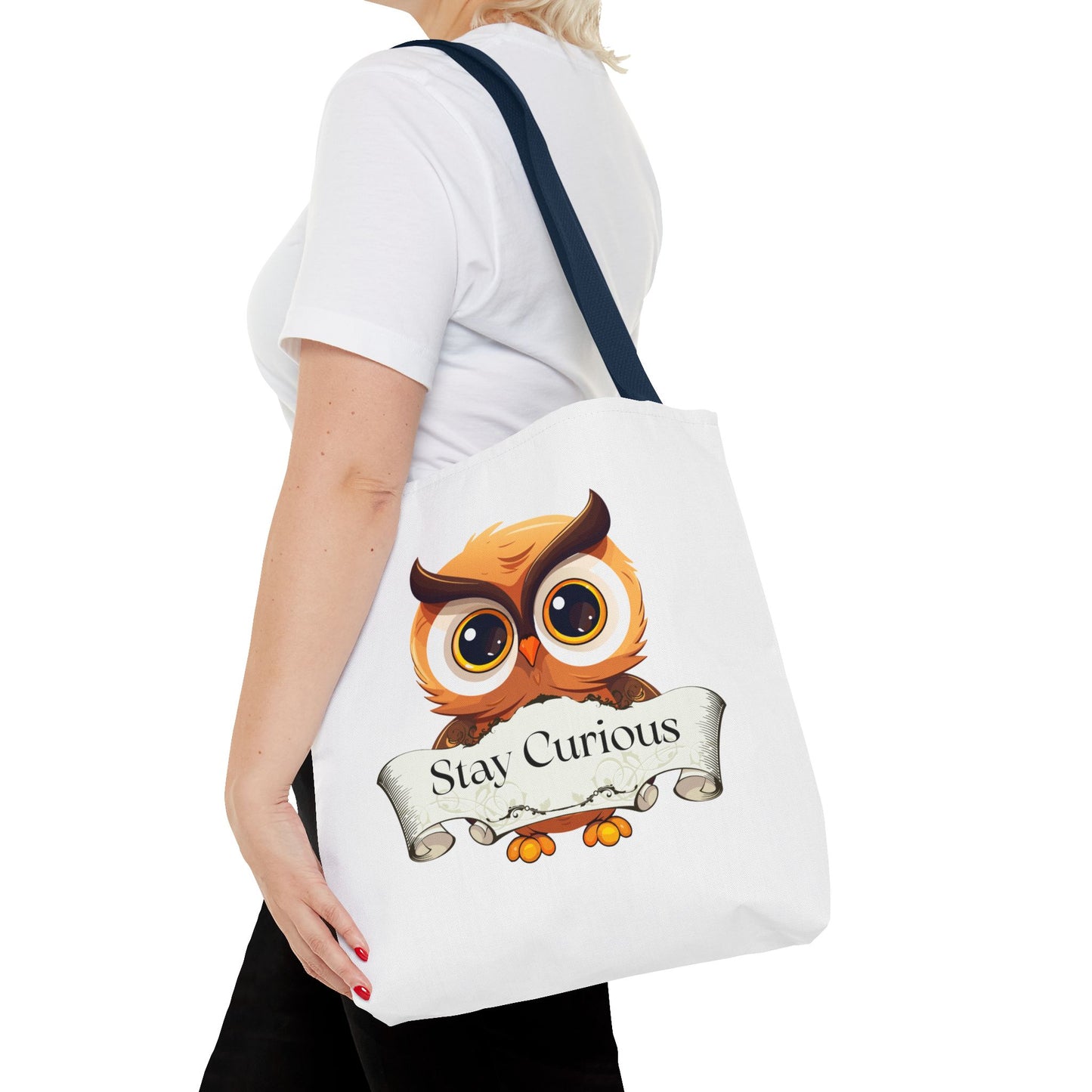Literary Tote Bag - Stay Curous - The Dreamer's Bookshop Designs