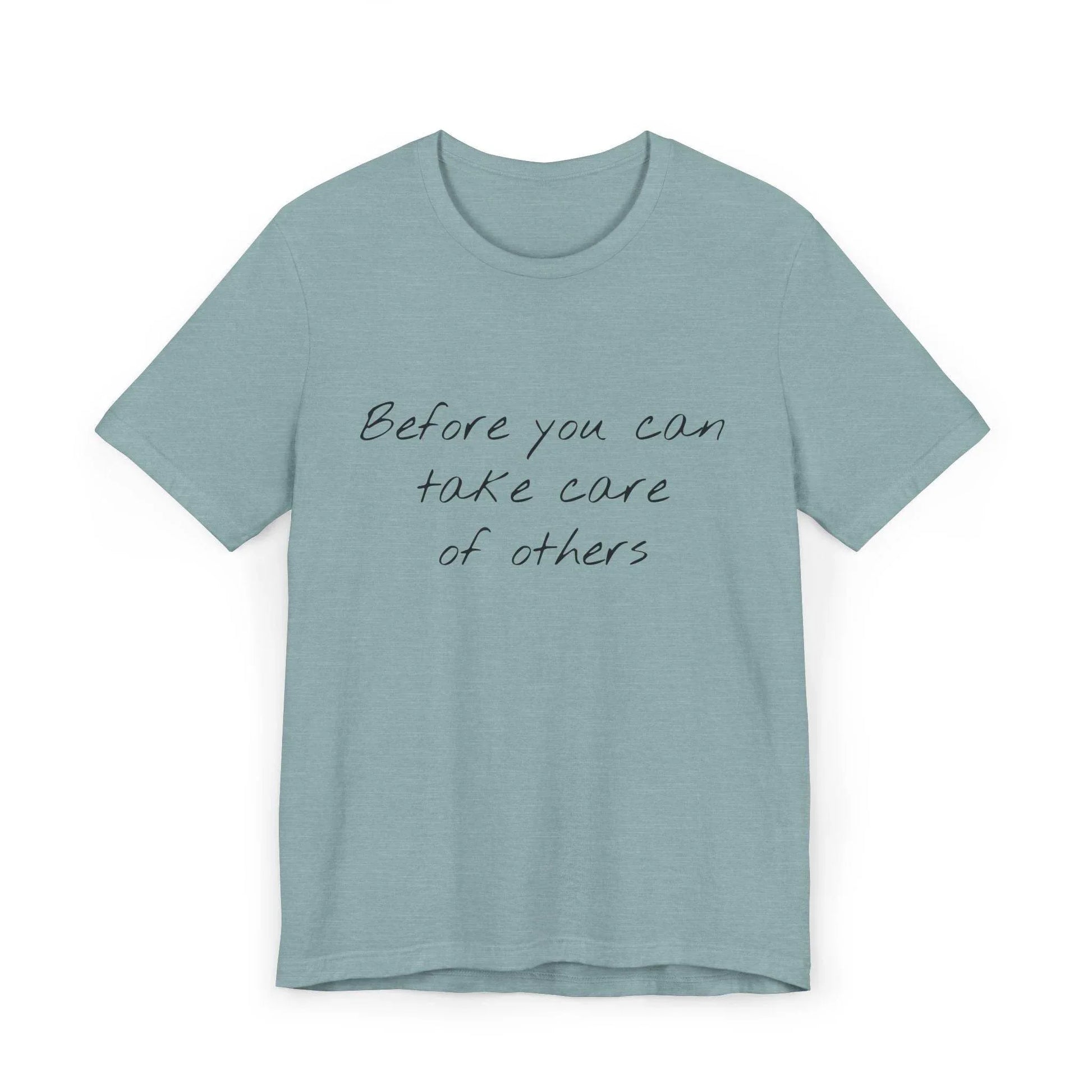 Unisex Jersey T-Shirt - 'Take Care' Inspirational - The Dreamer's Bookshop.
