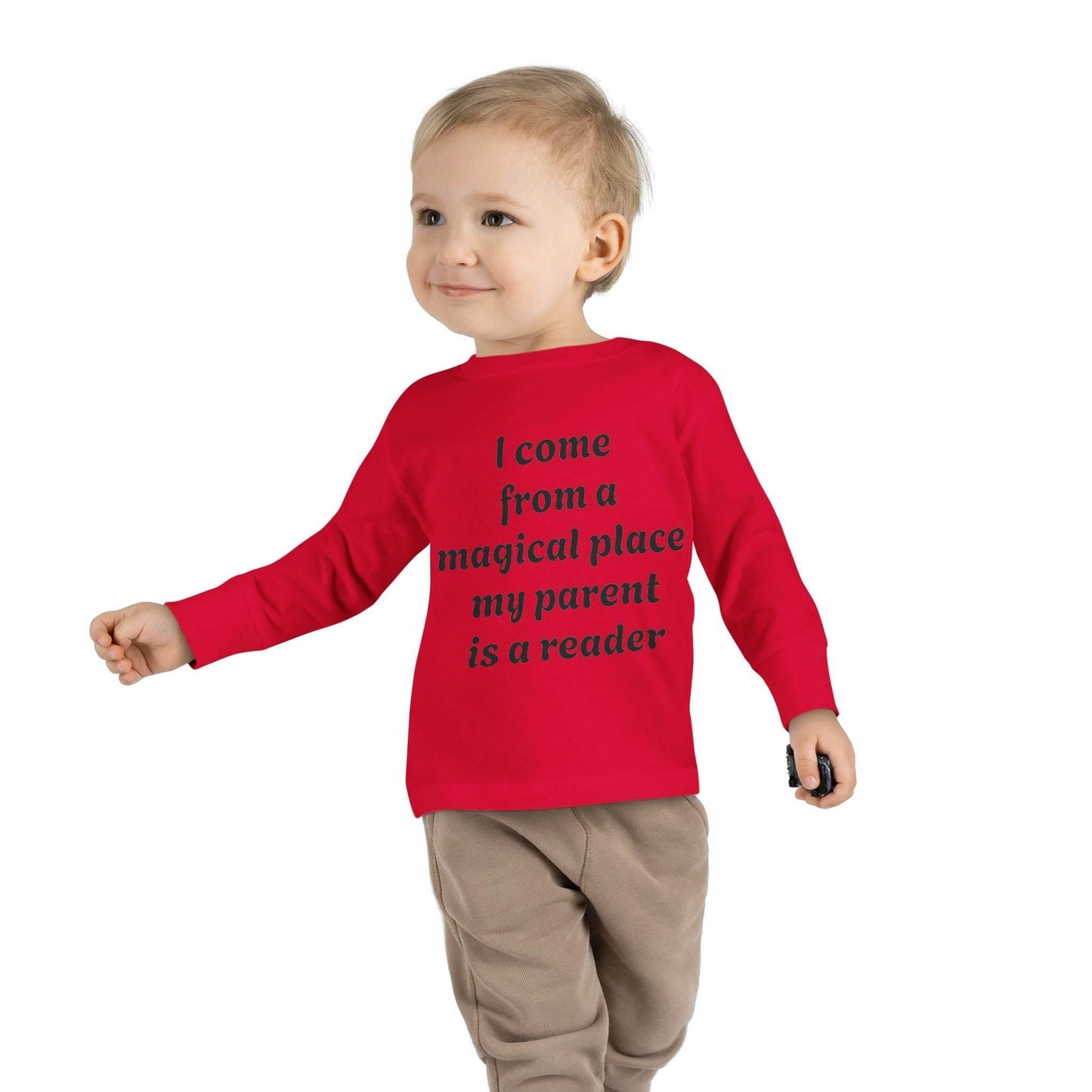 US (Ww) - Toddler Long Sleeve Tee - Magical Place Reader Quote - The Dreamer's Bookshop.