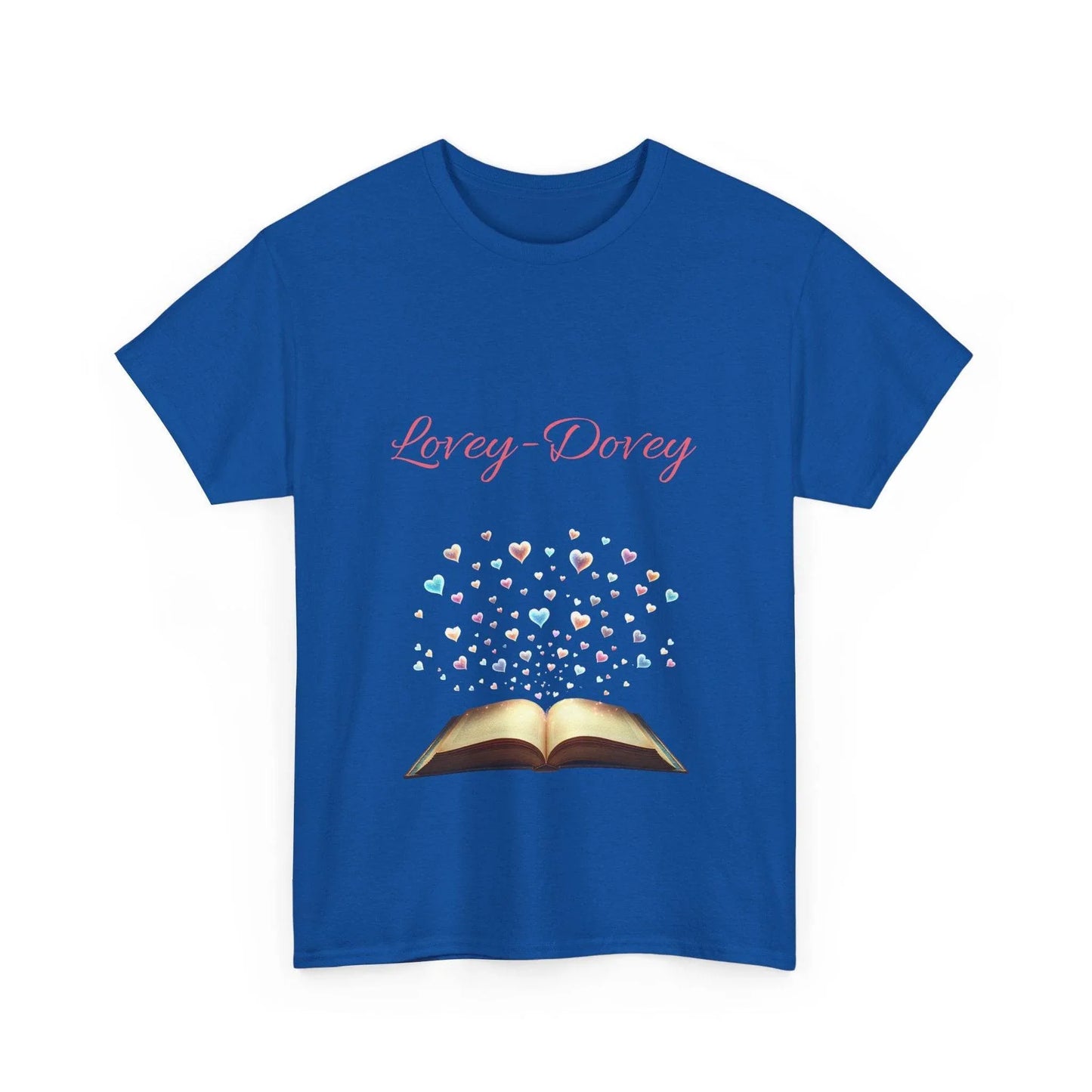 Lovey-Dovey - Unisex Heavy Cotton Tee - Sweet Romance - The Dreamer's Bookshop.