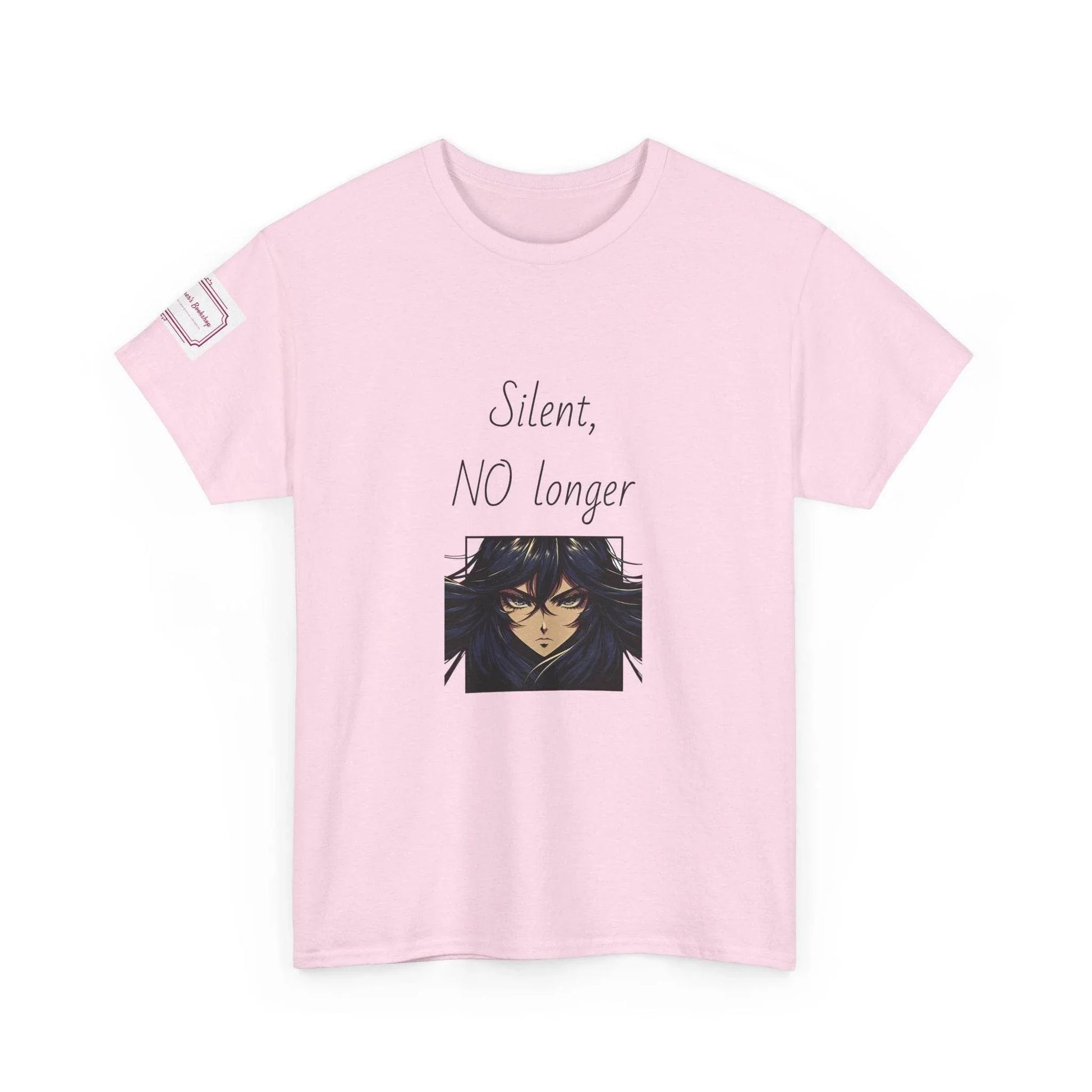 Silent, NO longer - Inspirational Unisex Heavy Cotton Tee - The Dreamer's Bookshop.