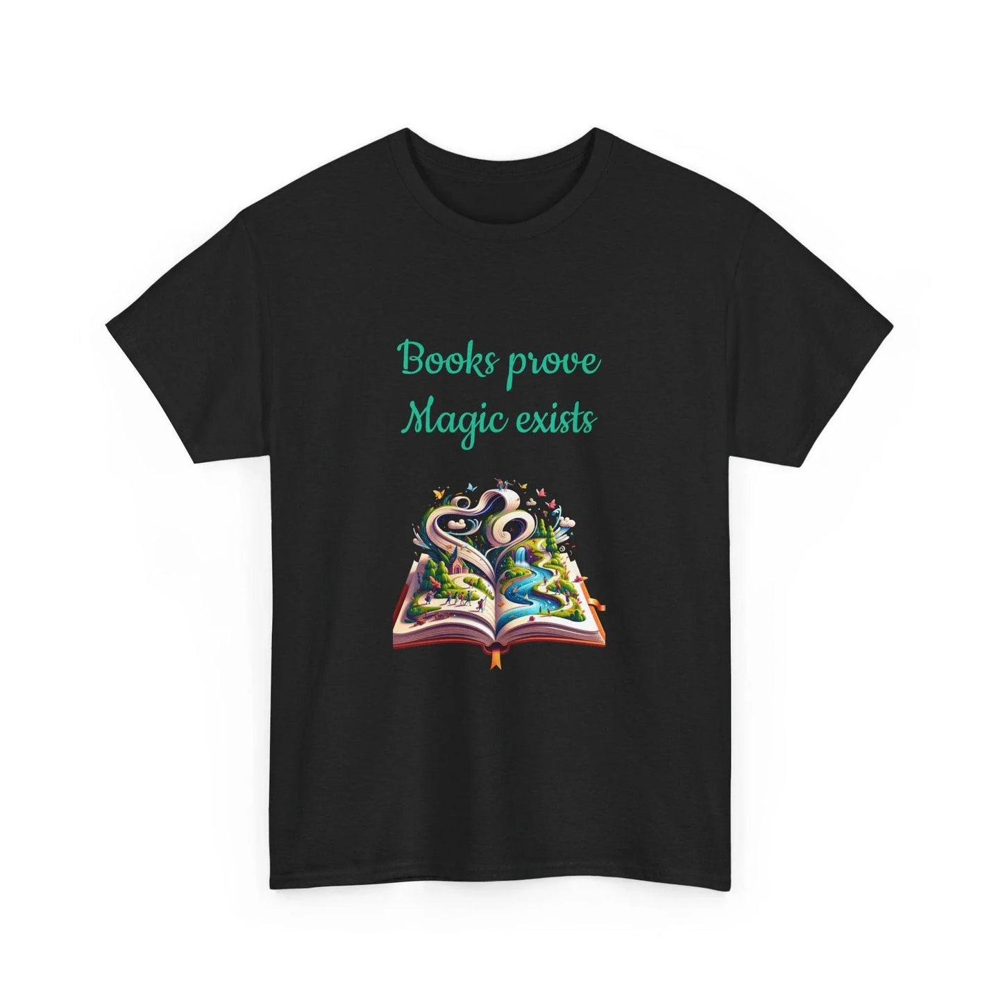 Magic Exists -A Unisex Heavy Cotton Tee - Perfect for Book Lovers - The Dreamer's Bookshop.
