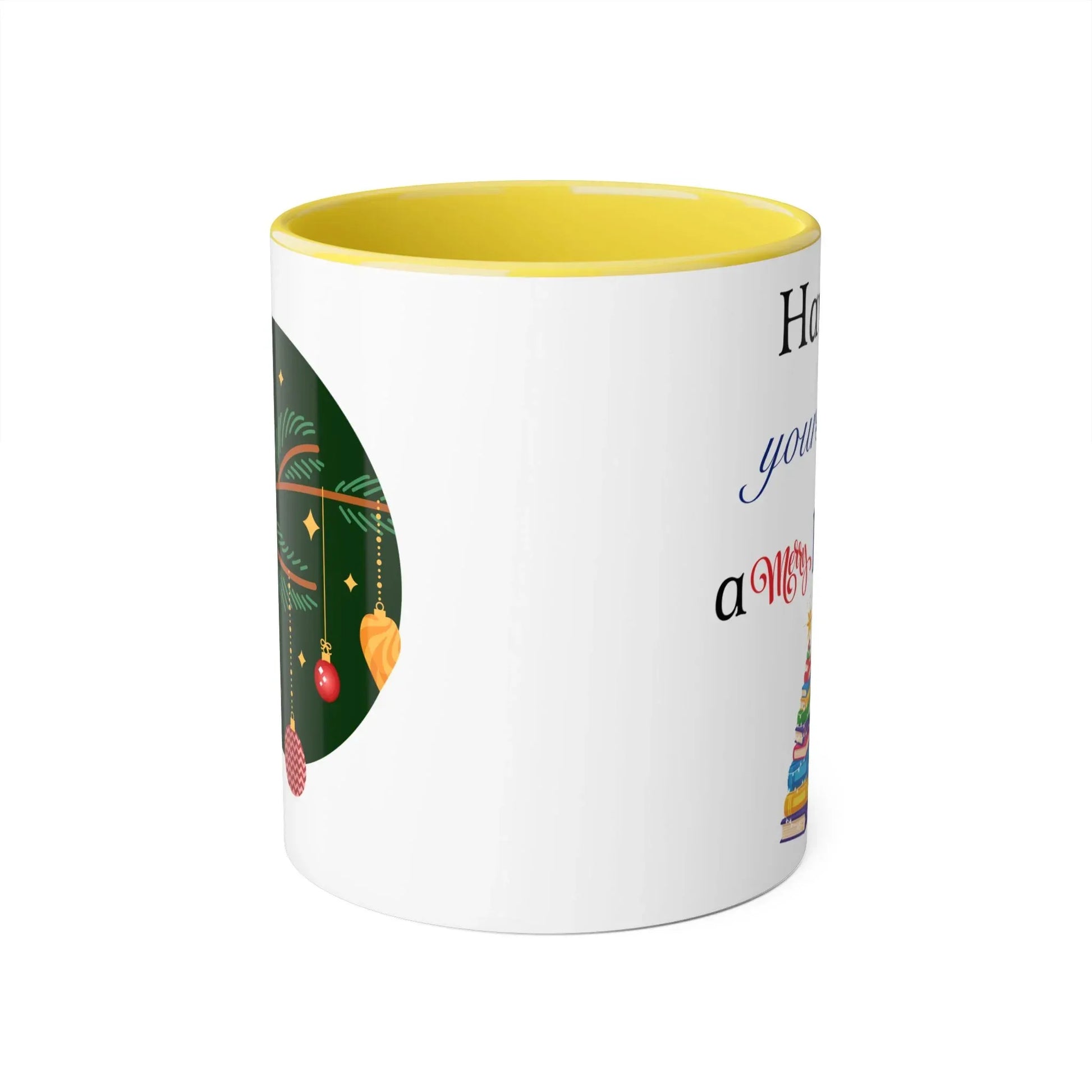 A Merry Little Bookmas Mug - 11oz Cup for Coffee Lovers - The Dreamer's Bookshop.