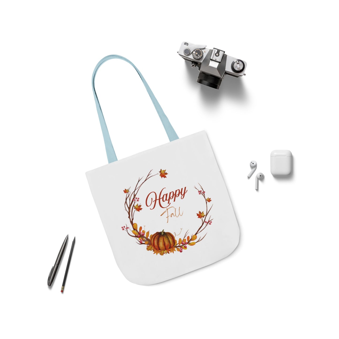 Happy Fall Tote Bag - Perfect for Book Lovers & Indie Authors