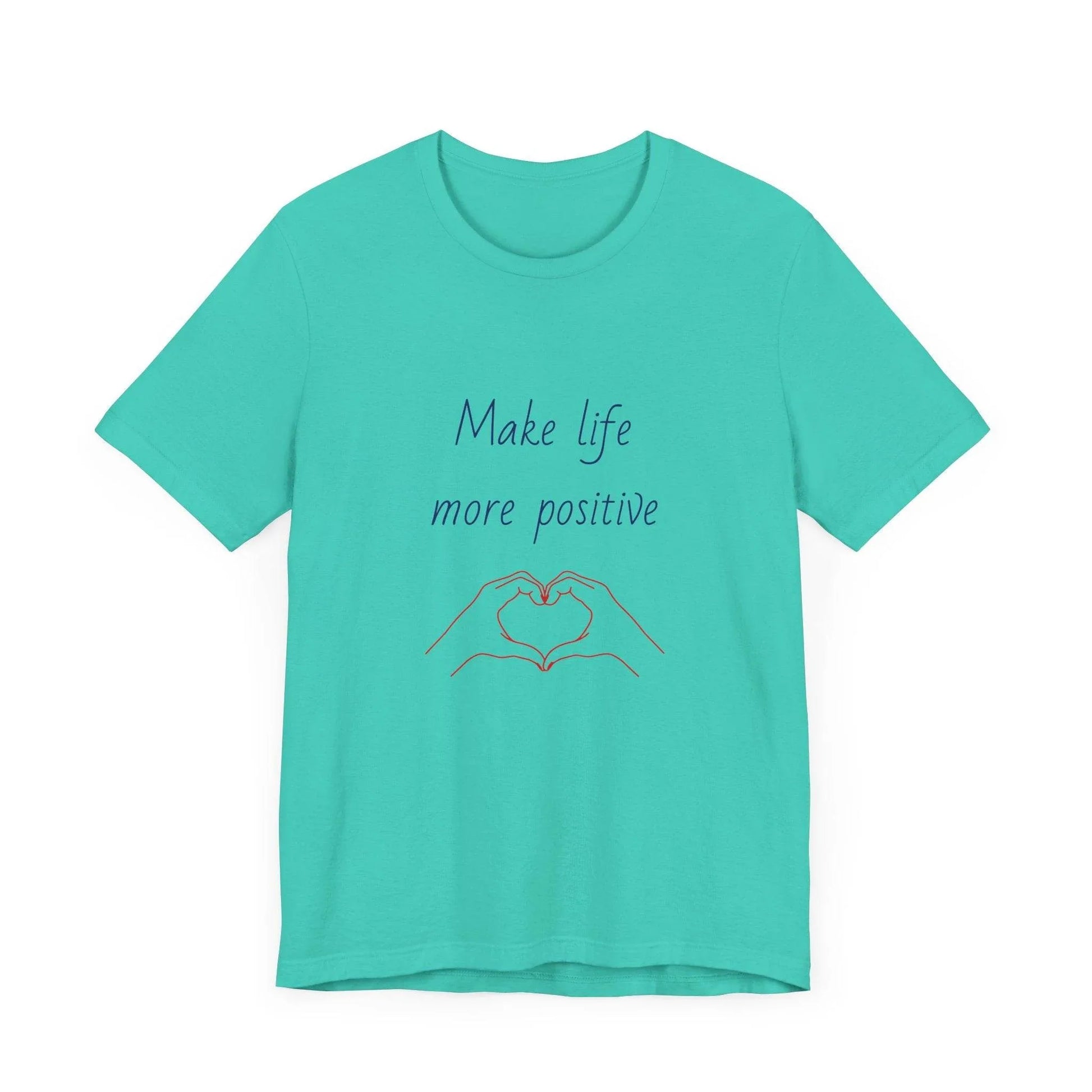 Positive Vibes Unisex Short Sleeve Tee - Make Life More Positive - The Dreamer's Bookshop.