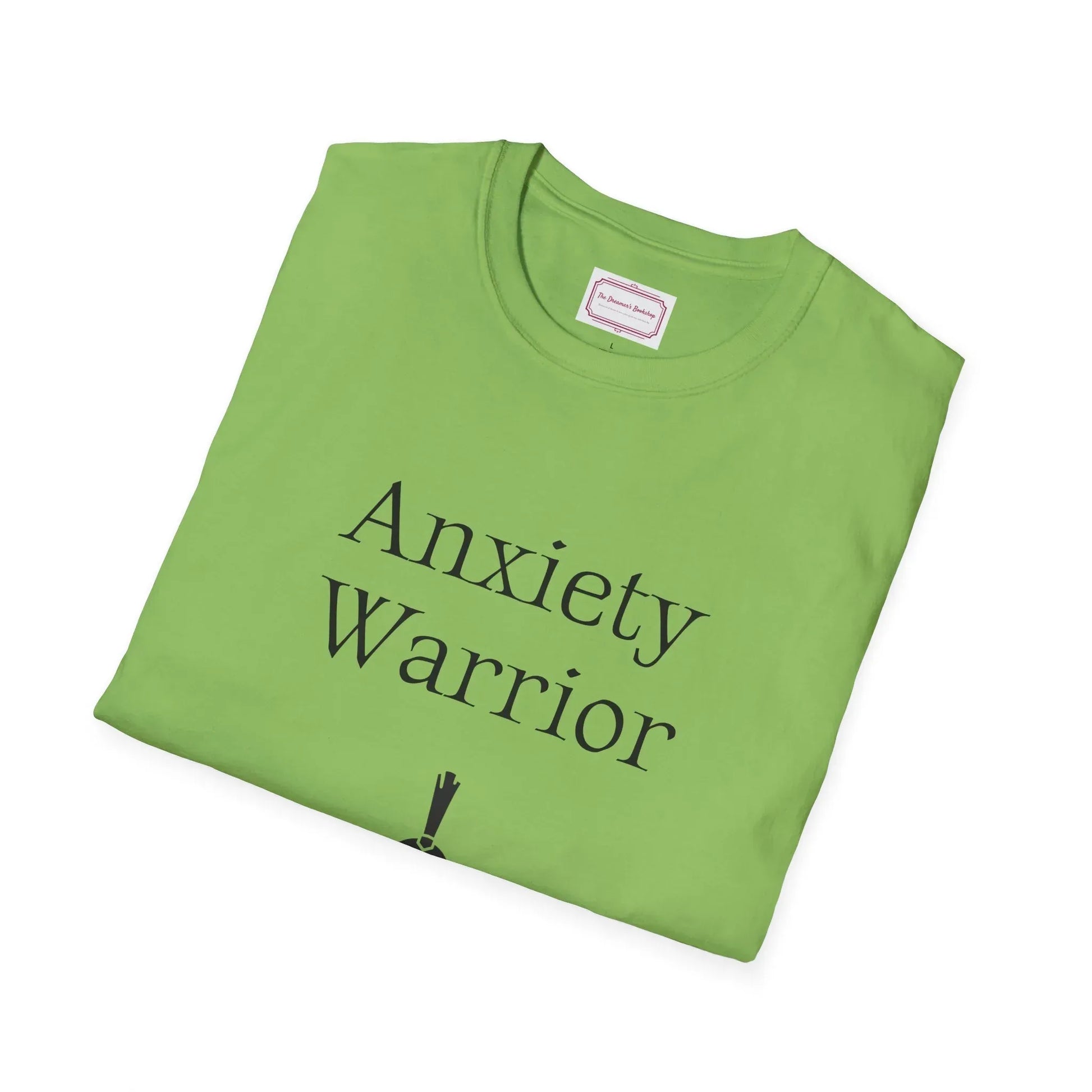 Anxiety Warrior Unisex Softstyle T-Shirt - Embrace Your Battles - The Dreamer's Bookshop.