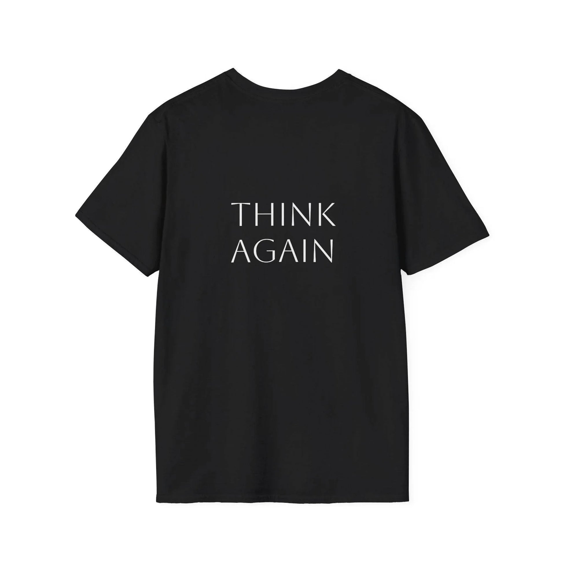 Unisex Softstyle T-Shirt - 'Think Again' - The Dreamer's Bookshop.