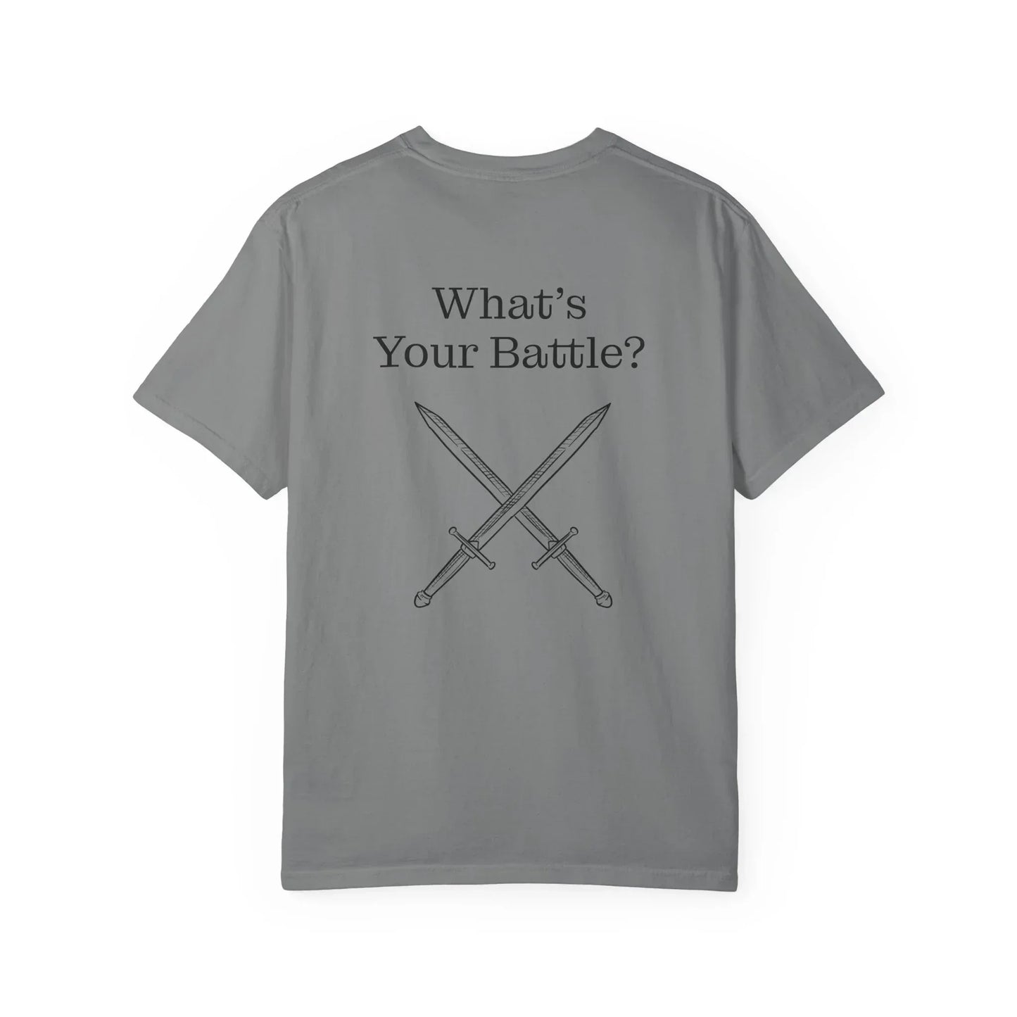 Chronic Pain Warrior Unisex Garment-Dyed T-shirt - Inspirational Motivational Tee - The Dreamer's Bookshop.