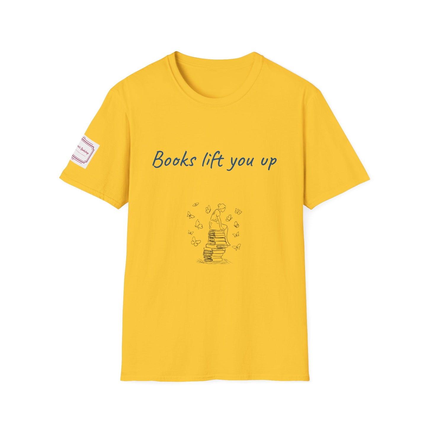 Inspirational Unisex Softstyle T-Shirt - Books Lift You Up