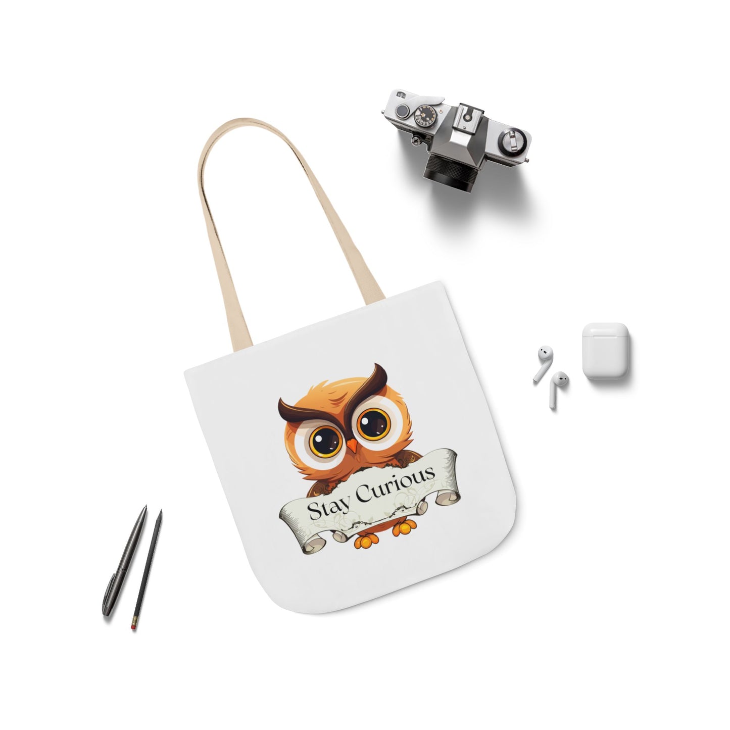 Stay Curious Tote Bag - Perfect for Book Lovers & Indie Authors
