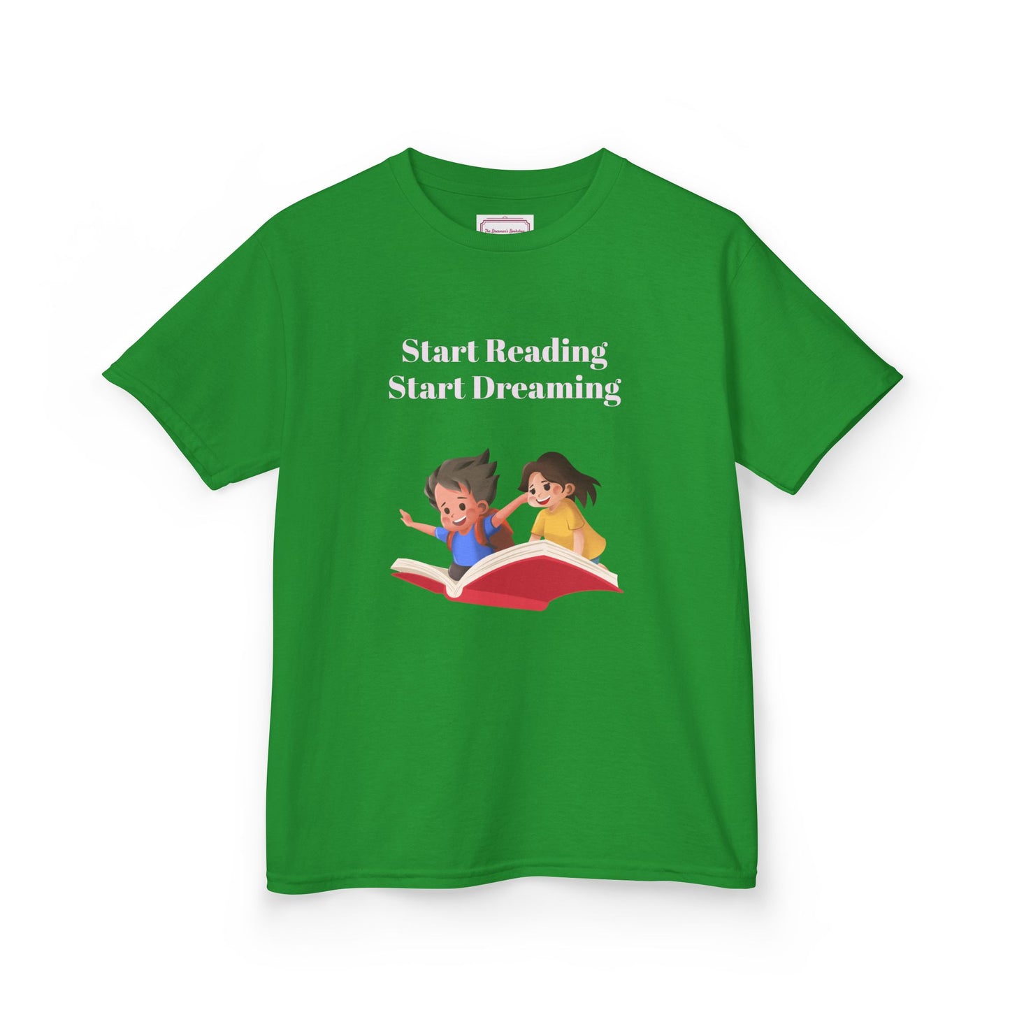 UK - Kids Heavy Cotton Tee - "Start Reading, Start Dreaming"