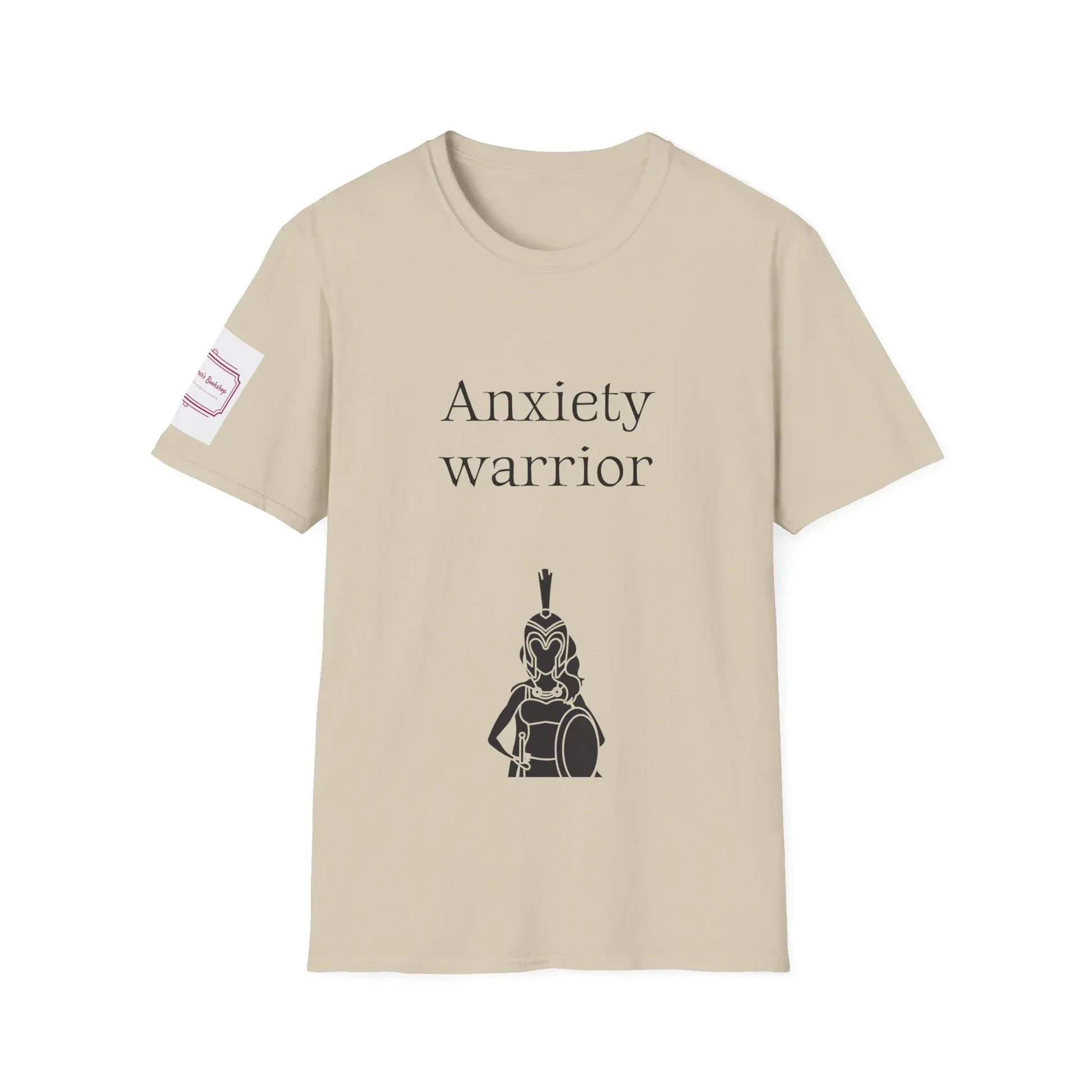 Anxiety Warrior Unisex Softstyle T-Shirt - Empower Your Battle - The Dreamer's Bookshop.