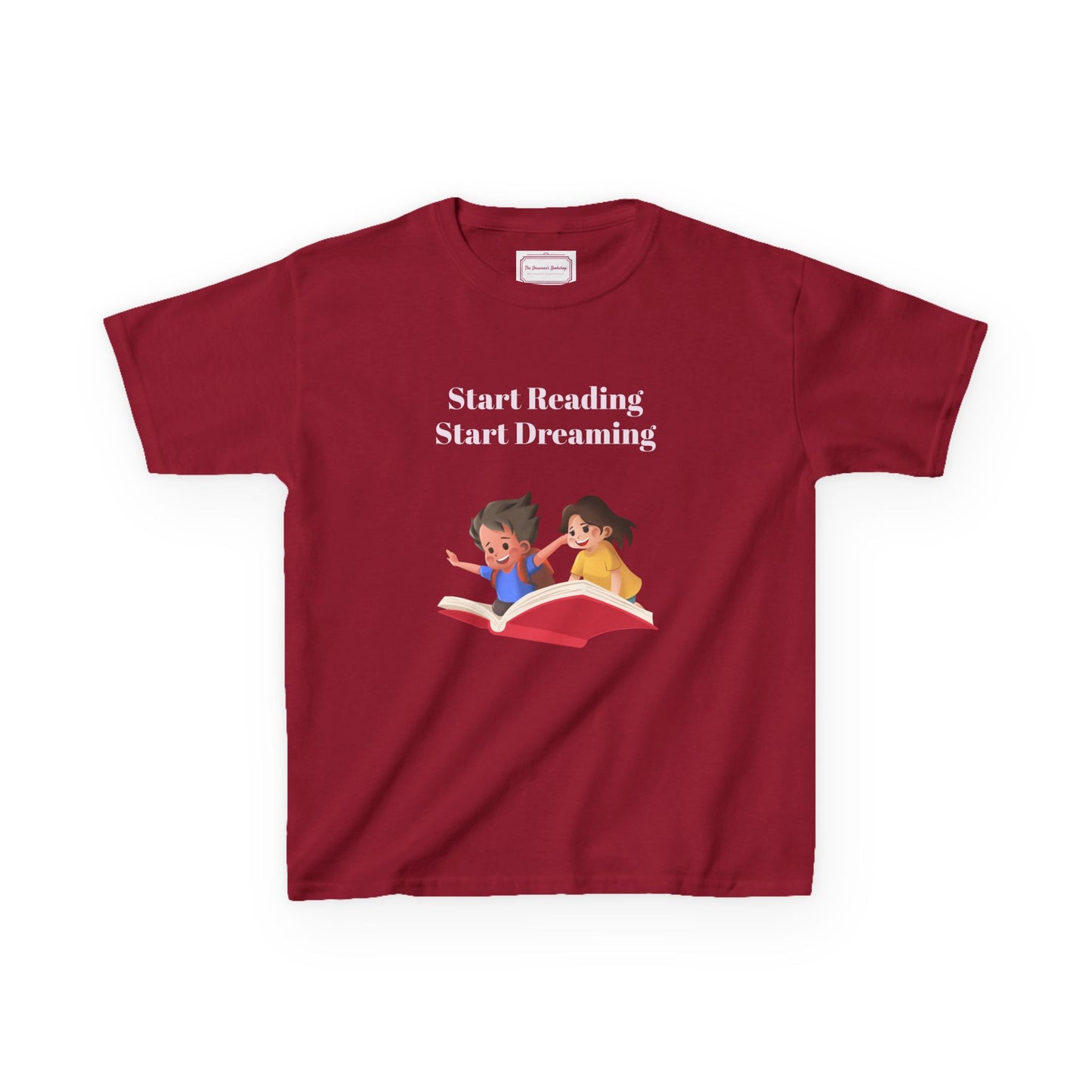 UK - Kids Heavy Cotton Tee - "Start Reading, Start Dreaming"