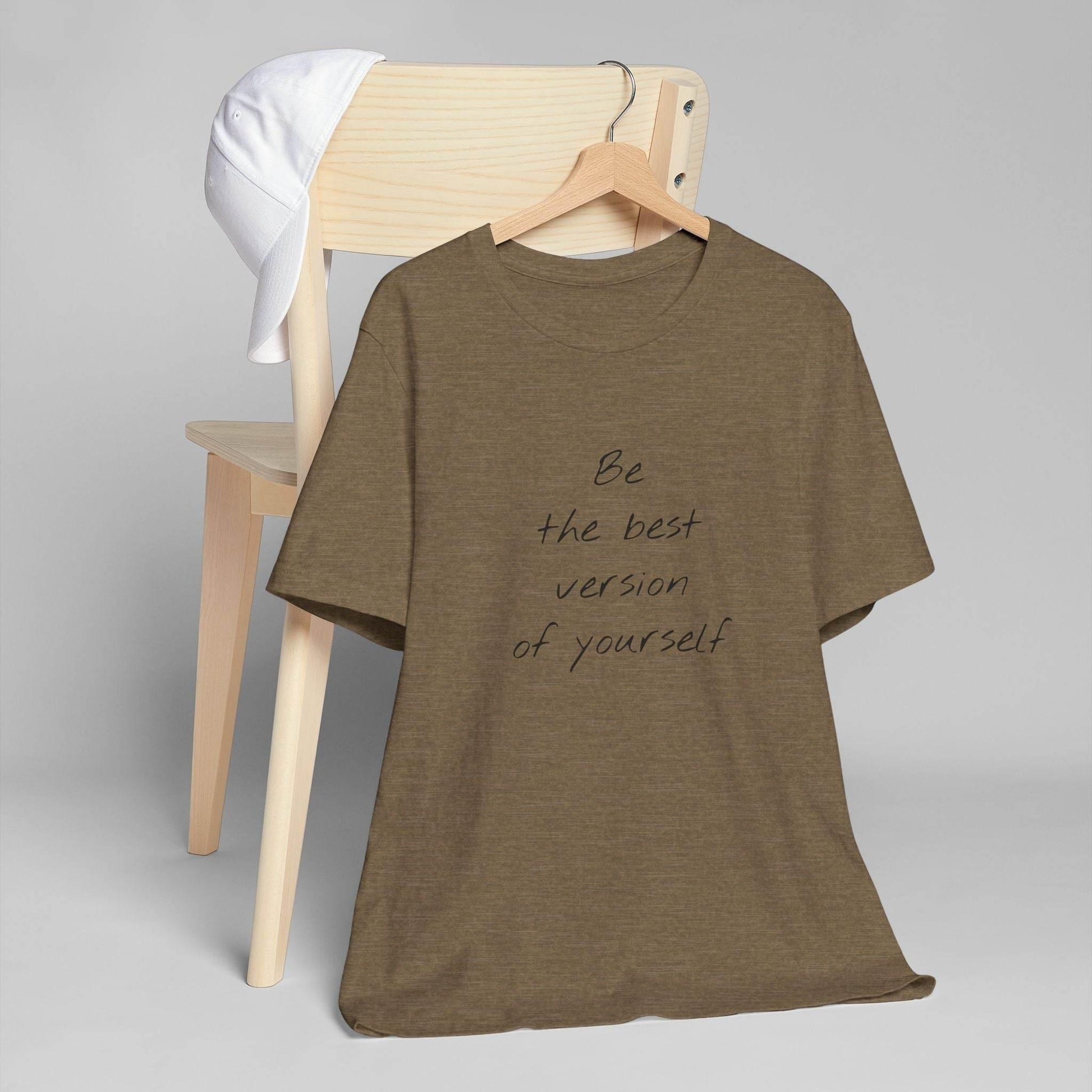 Inspirational Unisex Jersey T-Shirt - Be The Best Vibe - The Dreamer's Bookshop.
