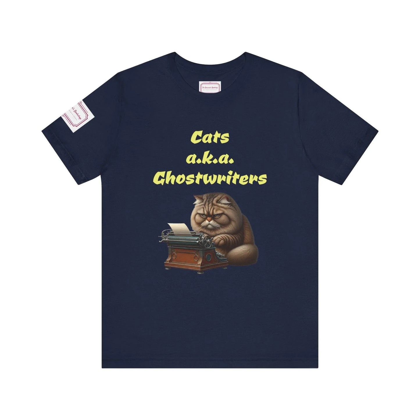 Cats Ghostwriters Tee - Fun Short Sleeve Shirt for Writers & Book Lovers - The Dreamer's Bookshop.
