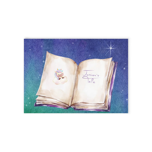 The Dreamer's Bookshop Cute "Junior's Tale" Baby Card - The Dreamer's Bookshop.