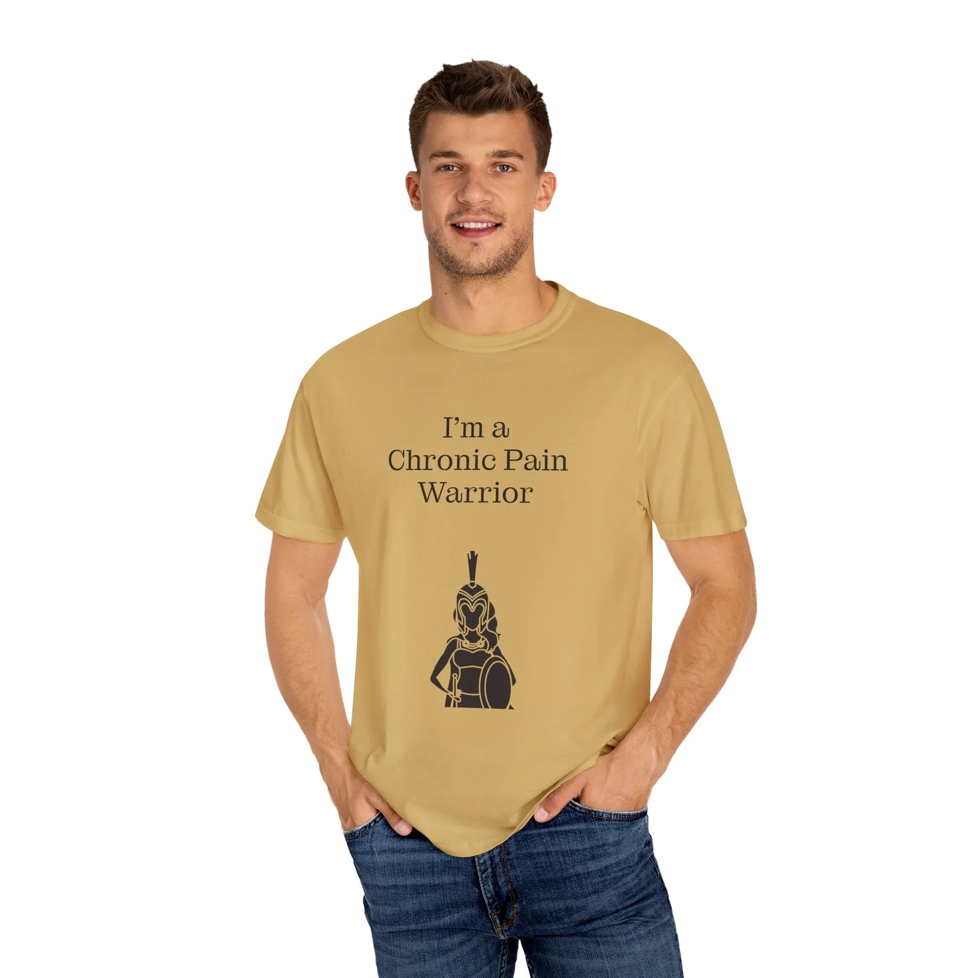 Chronic Pain Warrior Unisex Garment-Dyed T-Shirt - Empowering Supportive Apparel - The Dreamer's Bookshop.