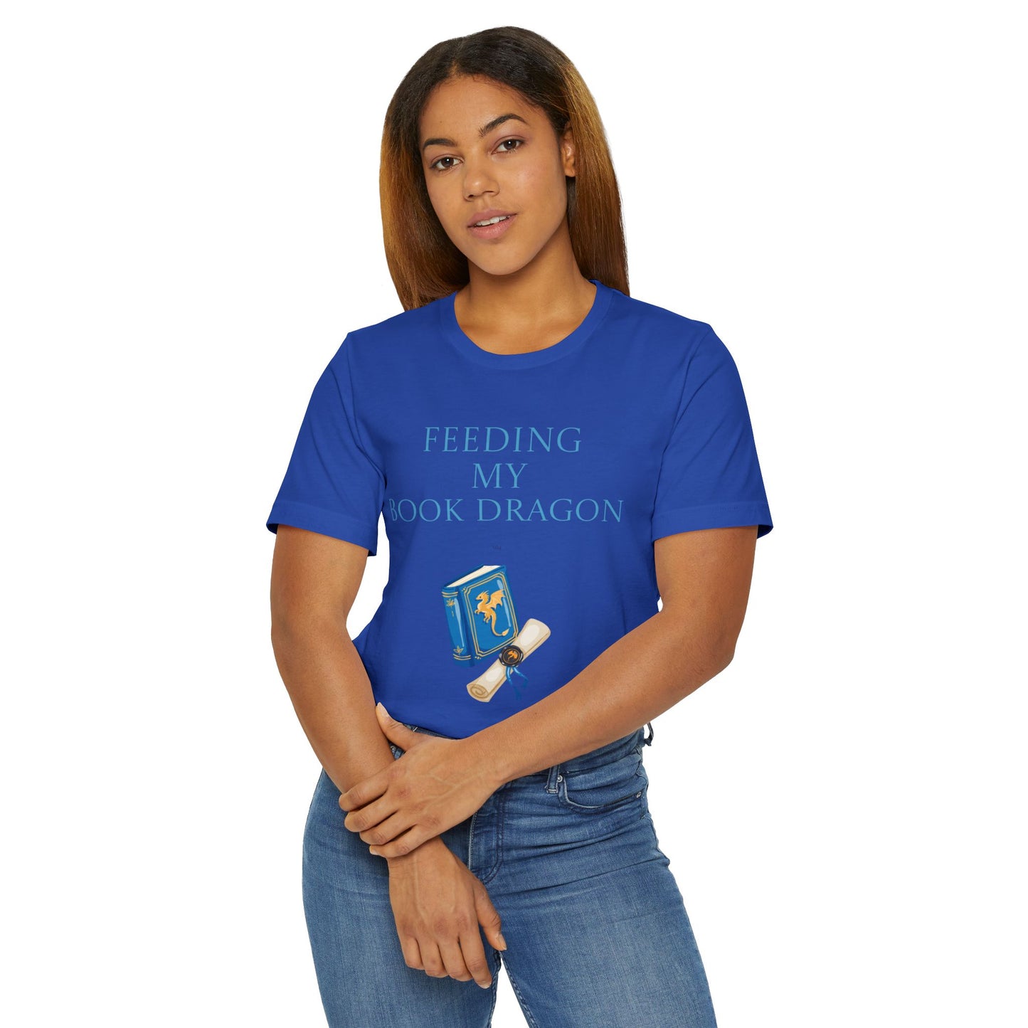 Unisex Jersey T-Shirt - Book Dragon
